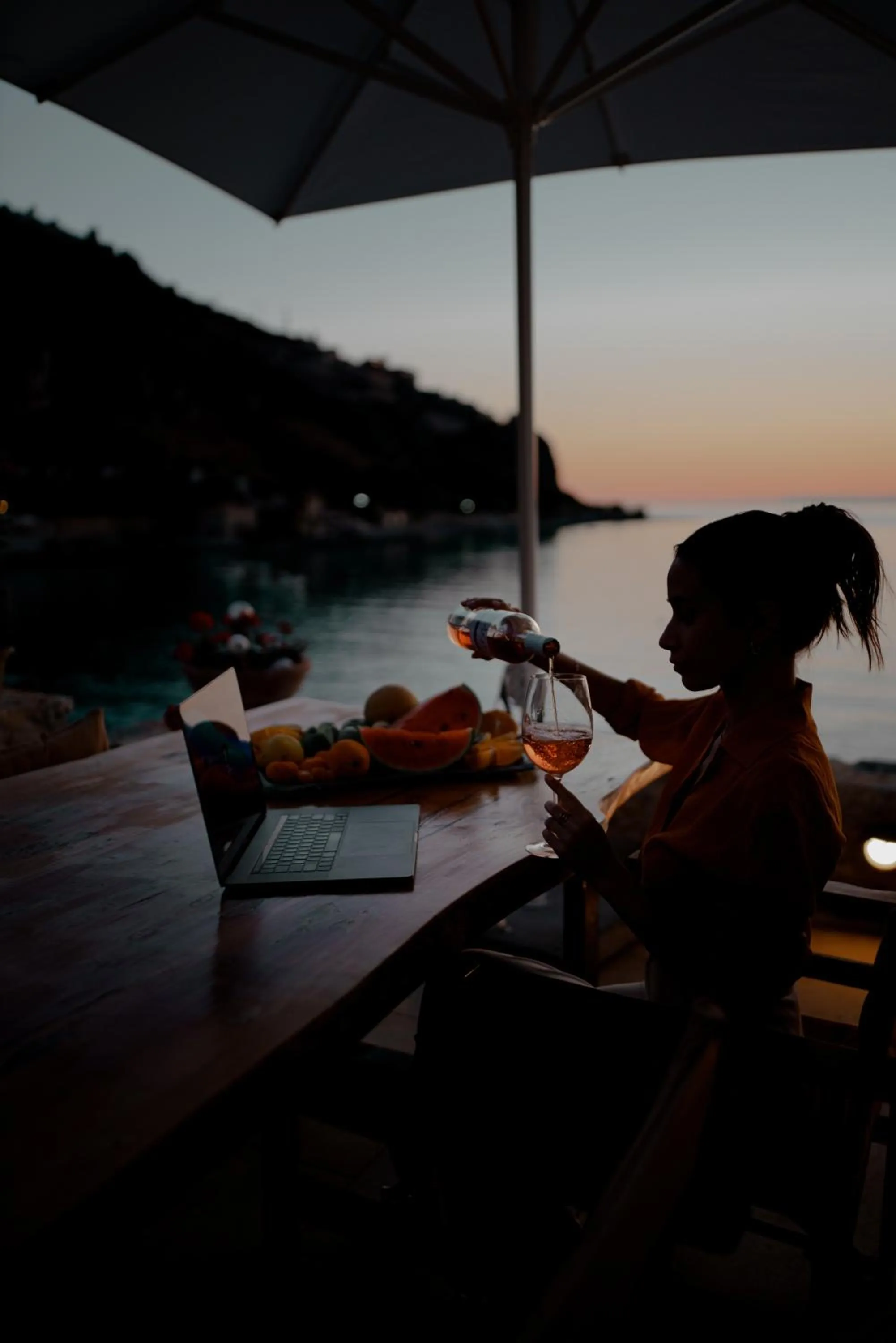 Balcony/Terrace in Limeni Villa