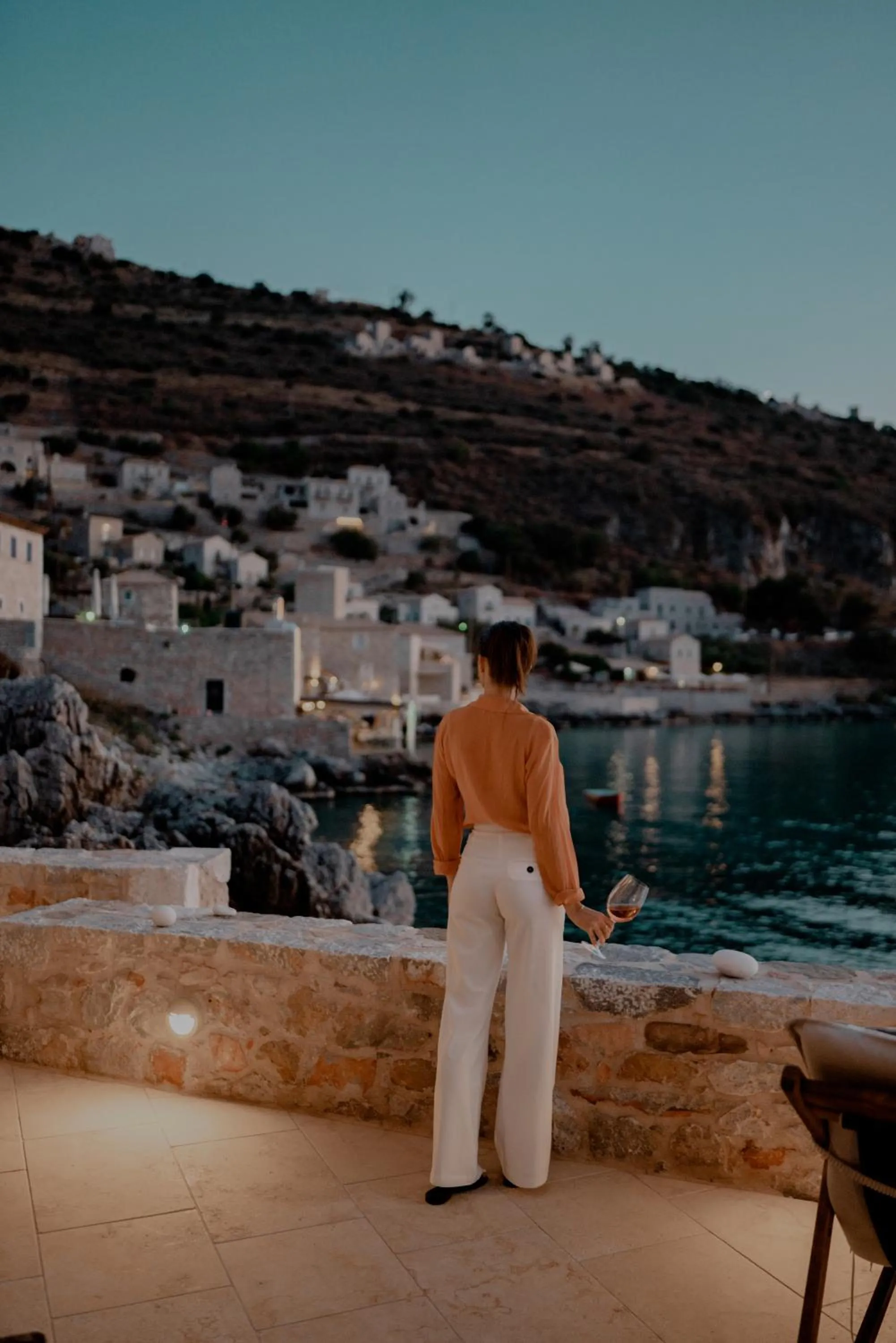 Balcony/Terrace in Limeni Villa