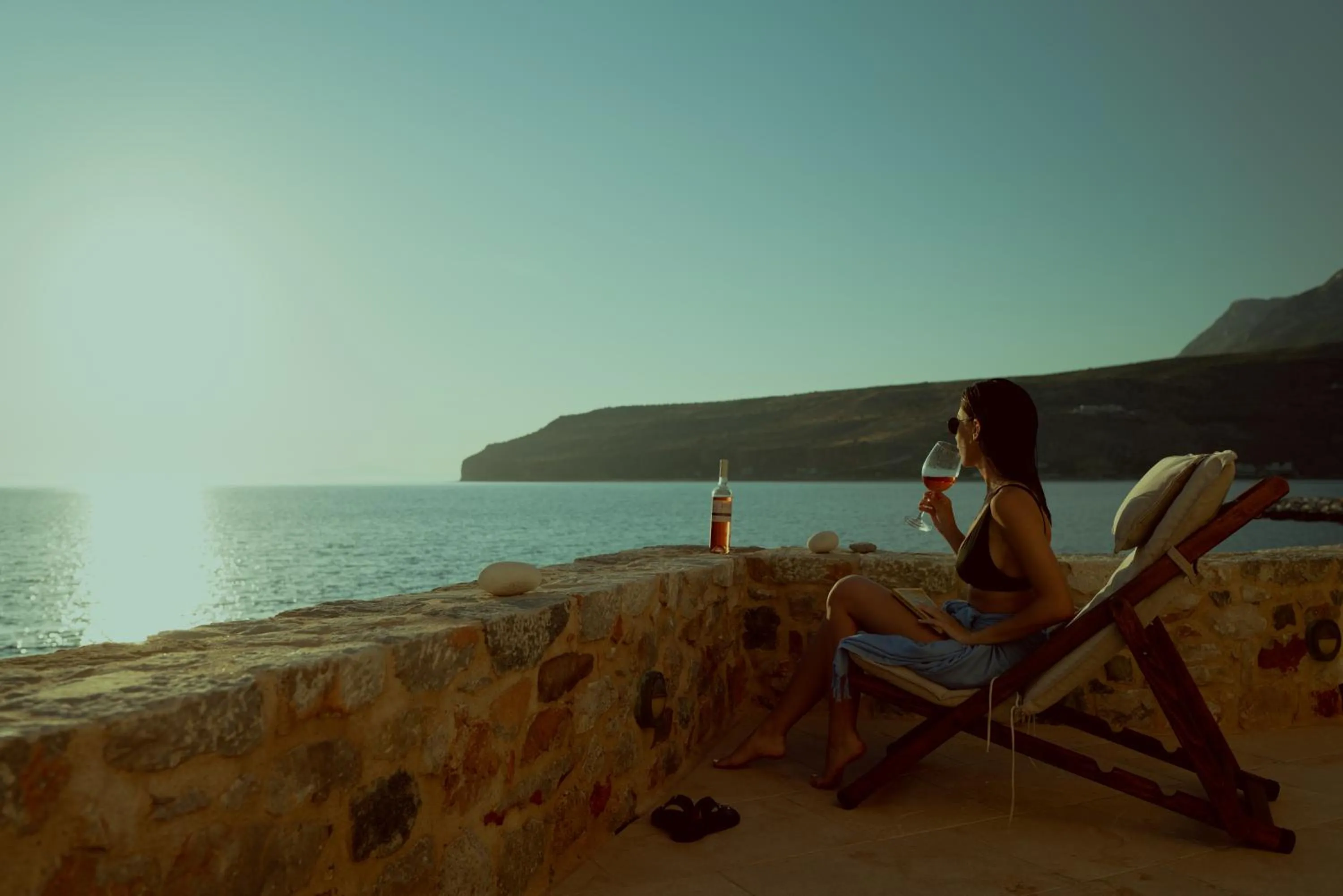 Balcony/Terrace in Limeni Villa
