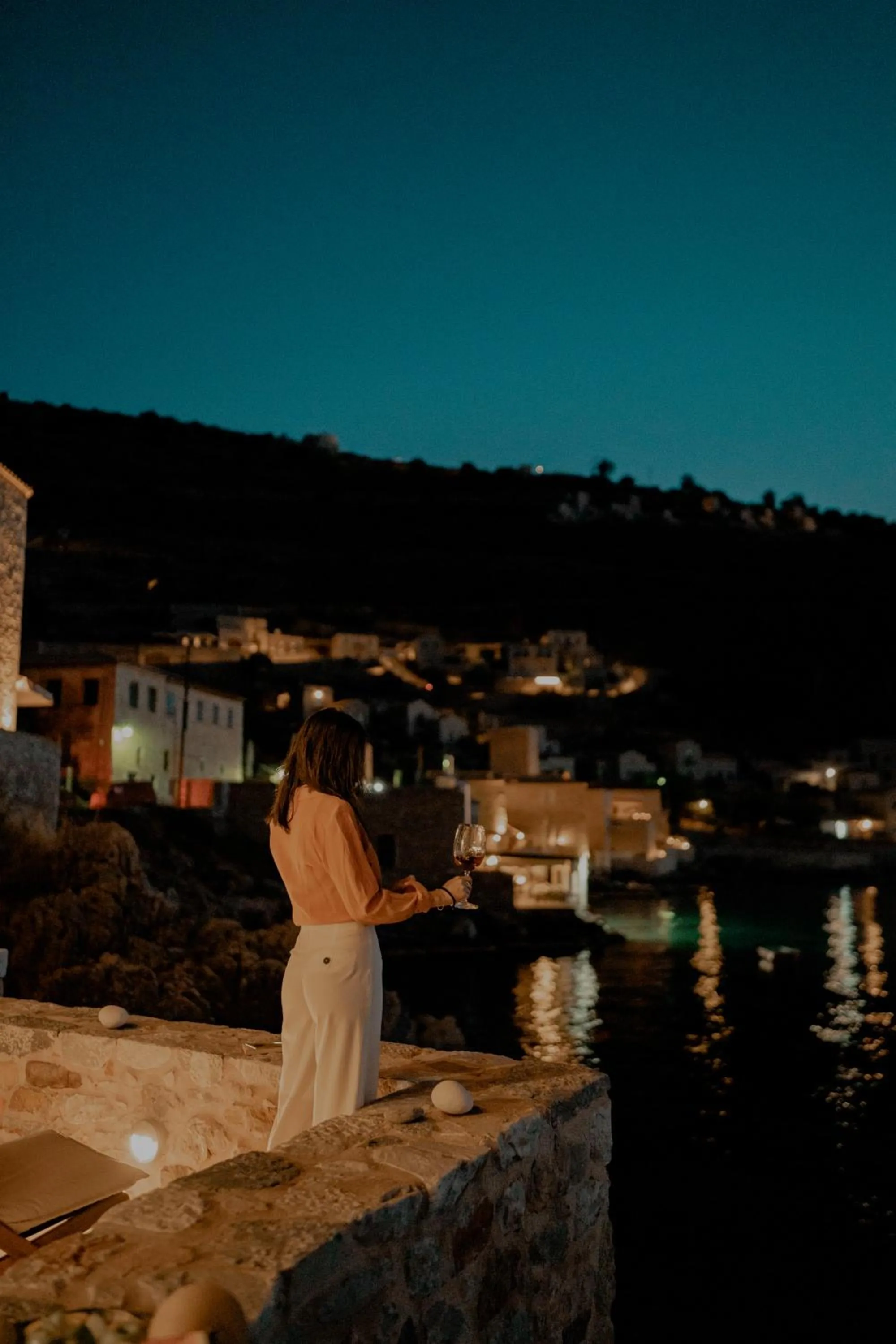 Balcony/Terrace in Limeni Villa