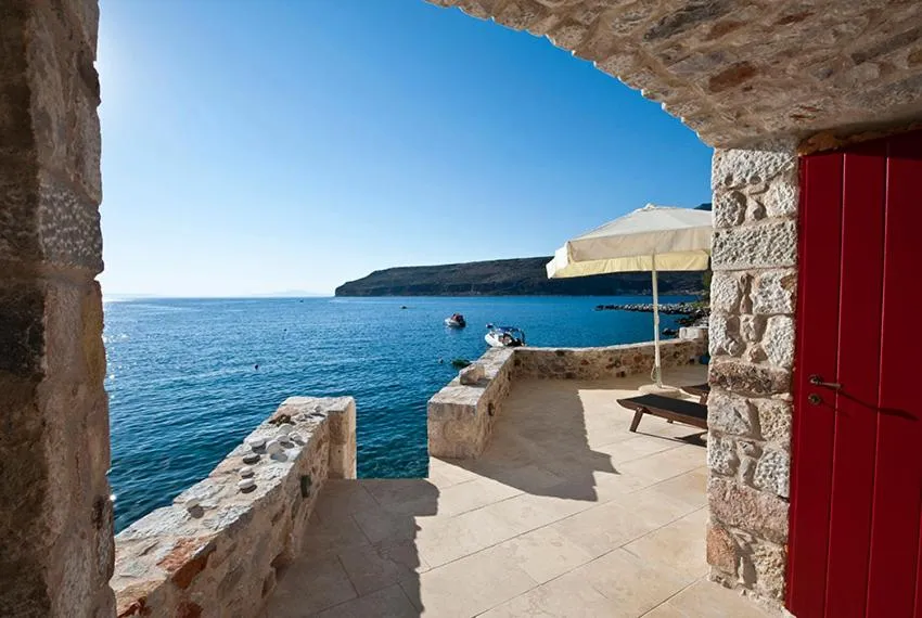 Balcony/Terrace in Limeni Villa