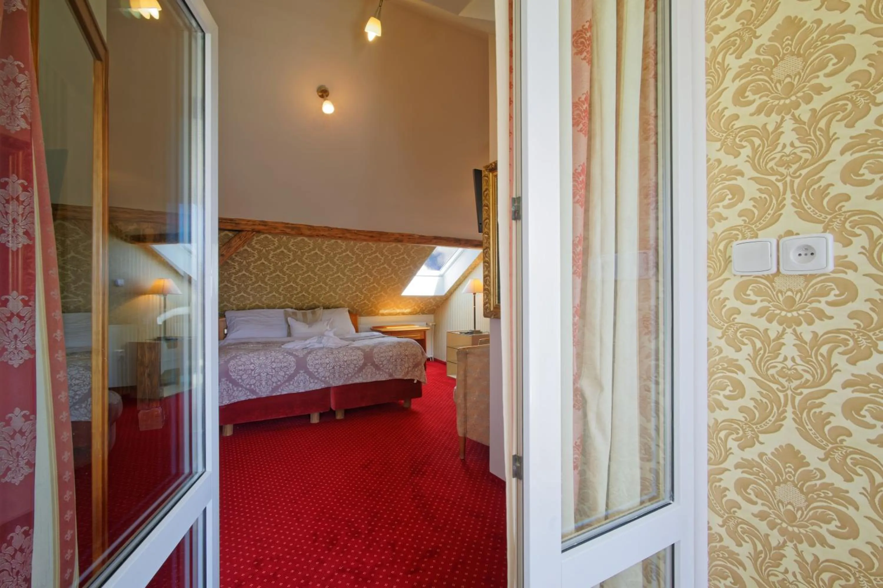 Balcony/Terrace, Bed in Penzion Janka