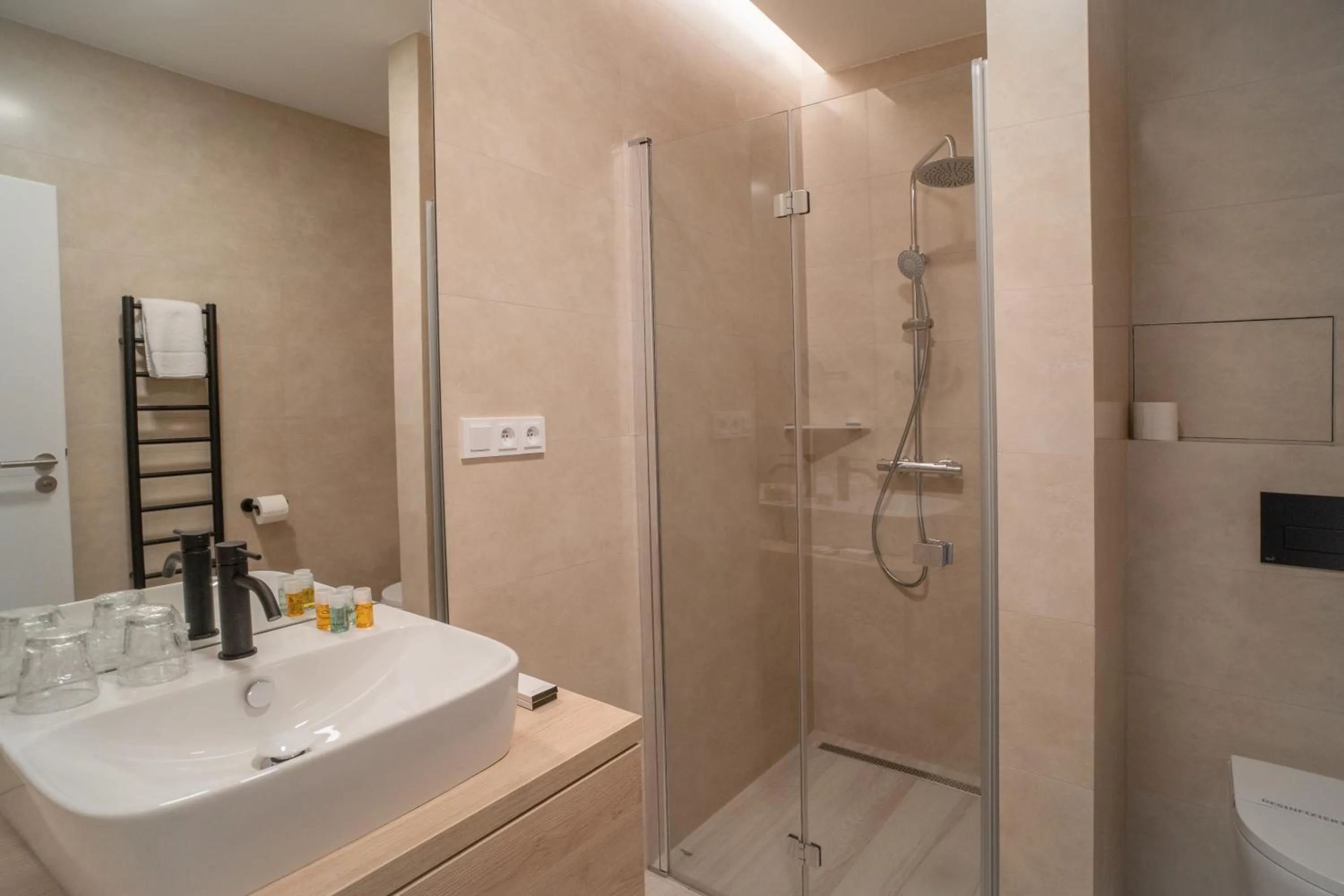 Shower in Hotel U Kaplicky