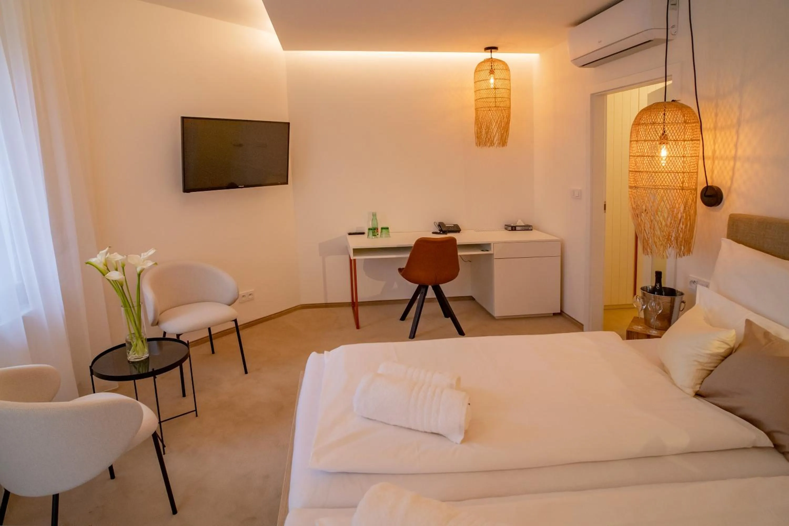 Bed in Hotel U Kaplicky