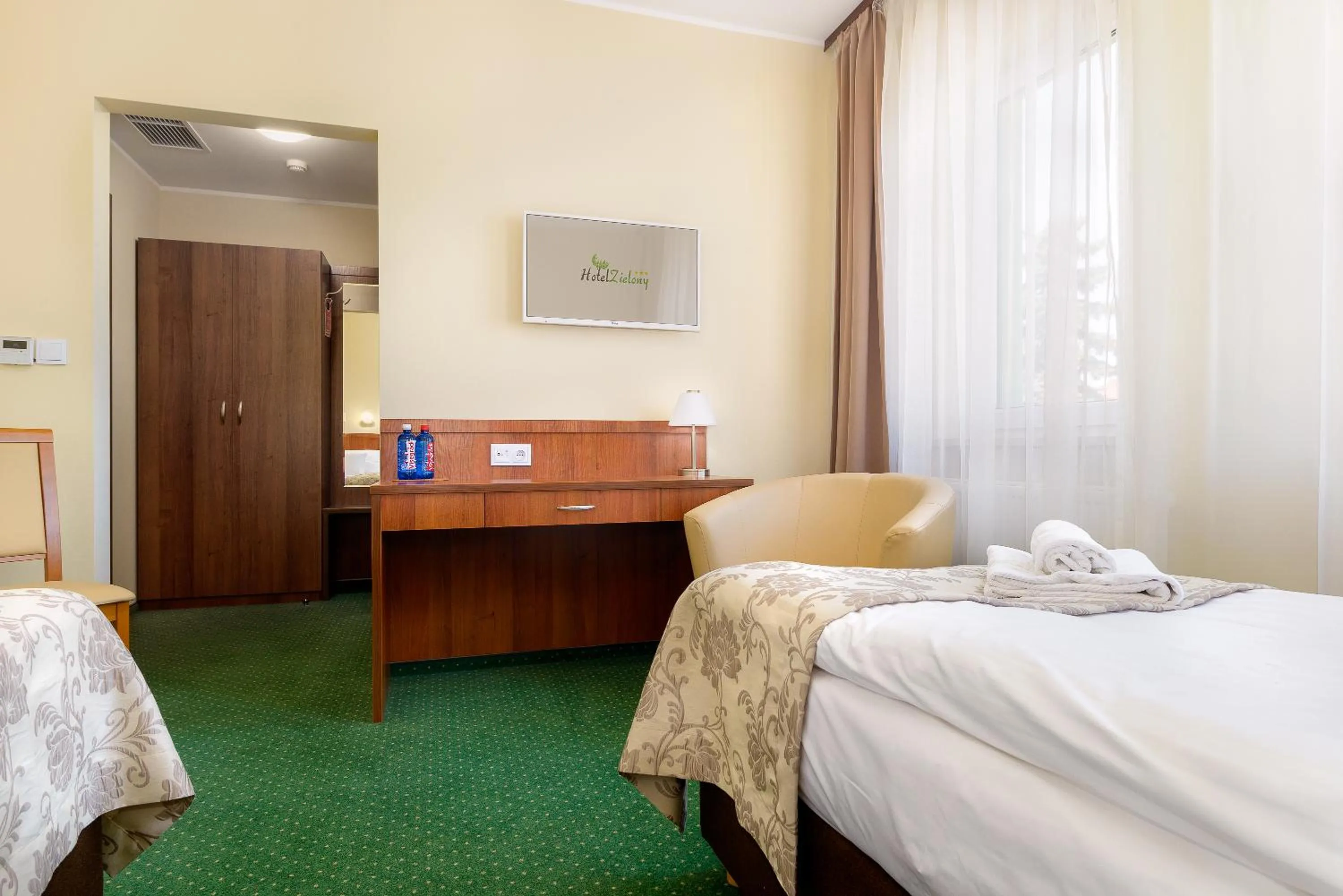 Bed in Hotel Zielony