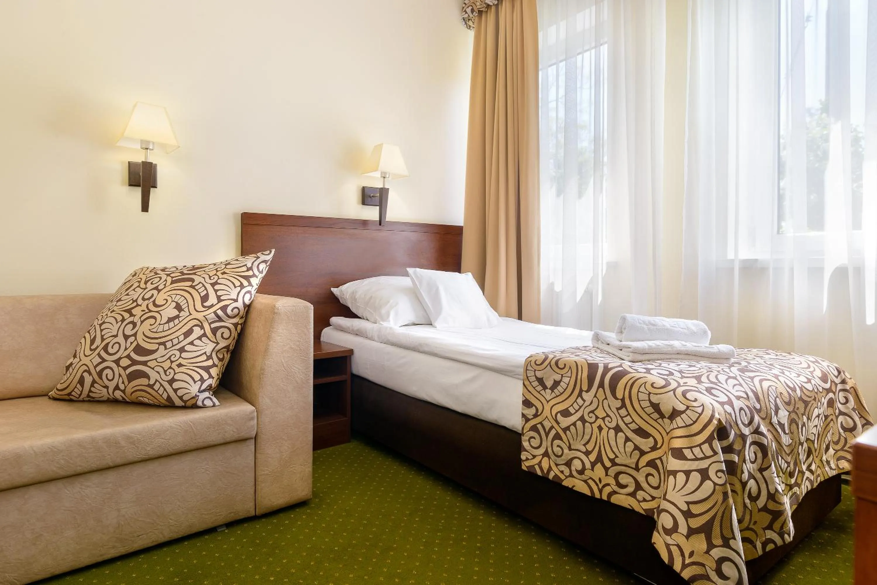 Bed in Hotel Zielony