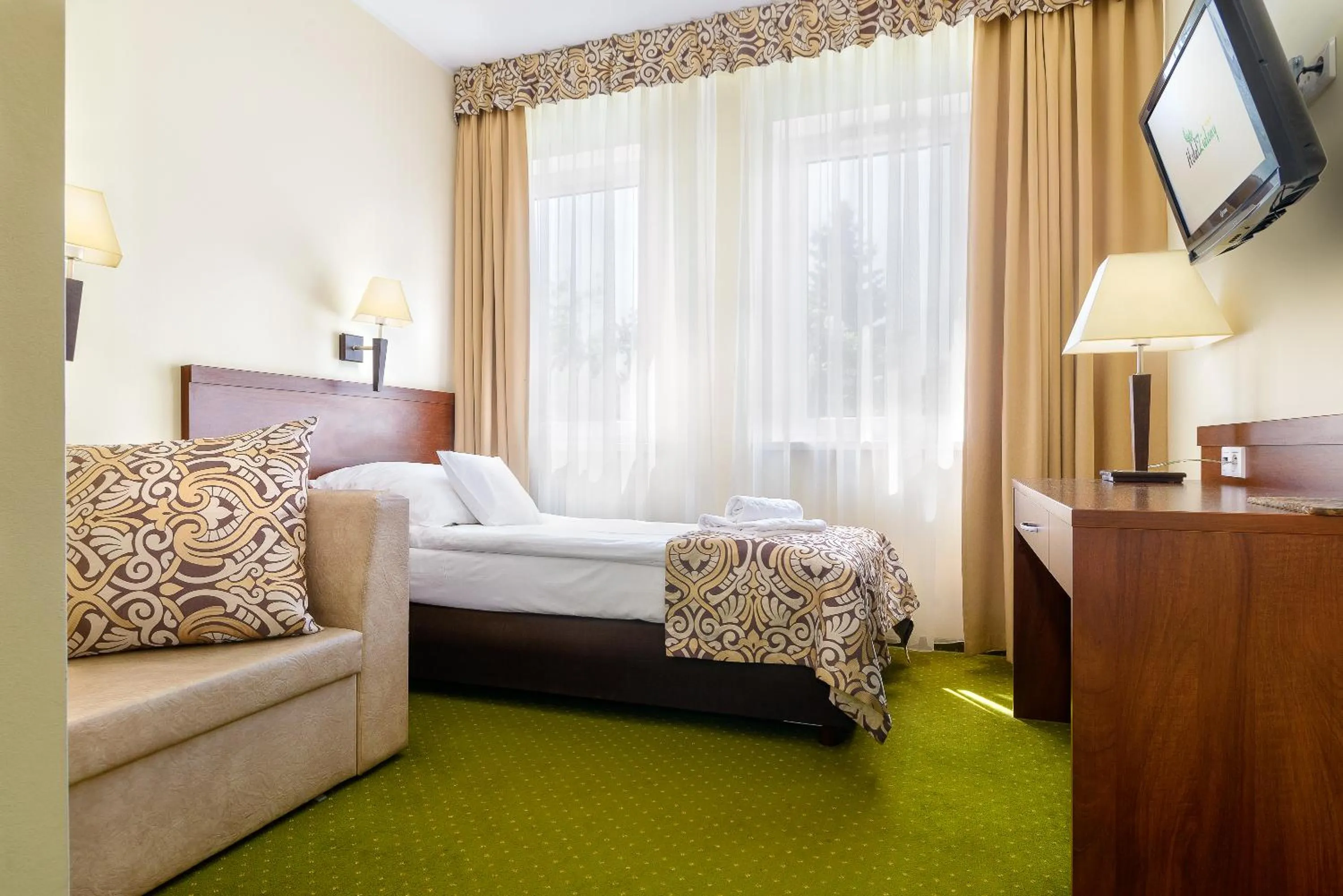 Bed in Hotel Zielony