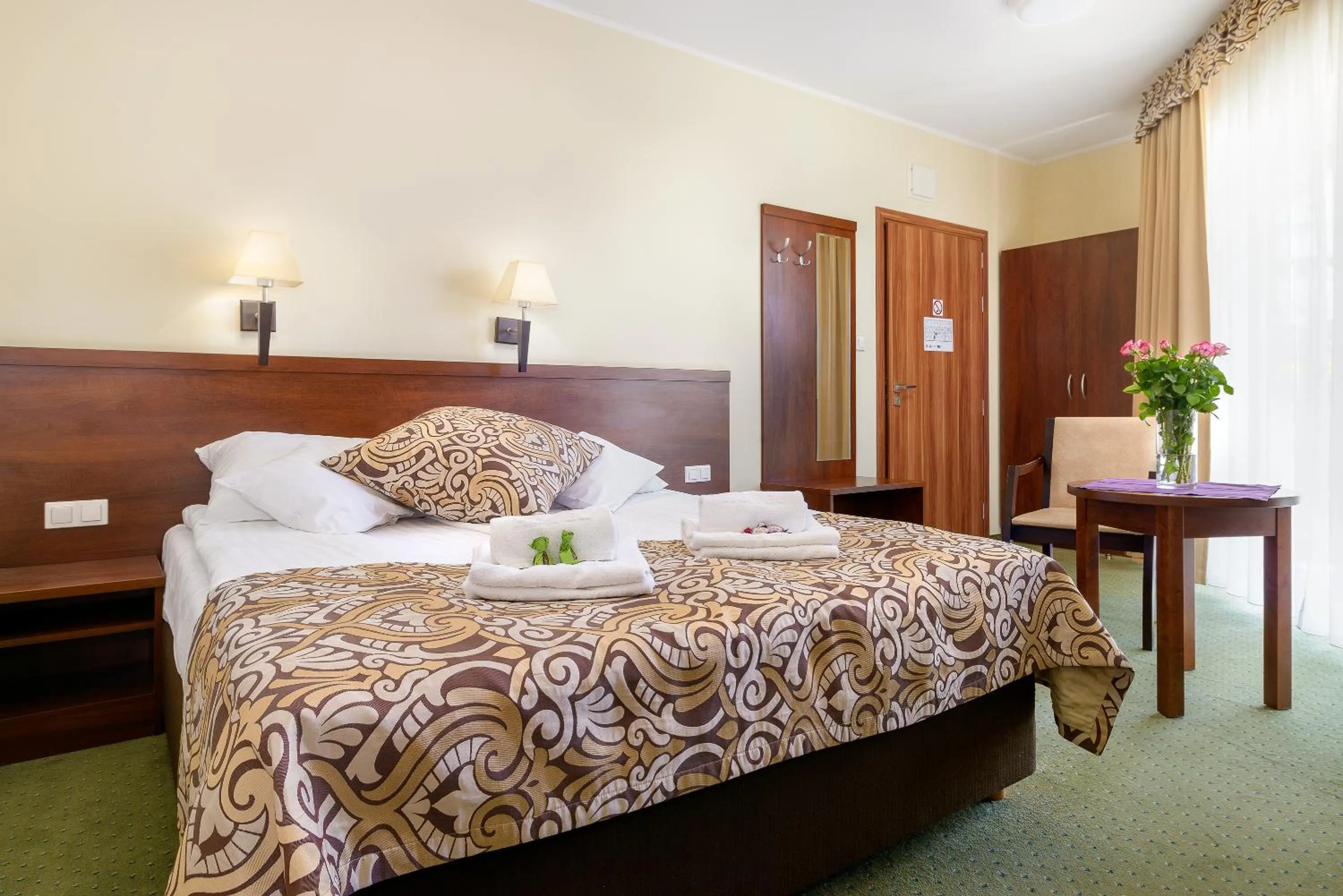 Bed in Hotel Zielony