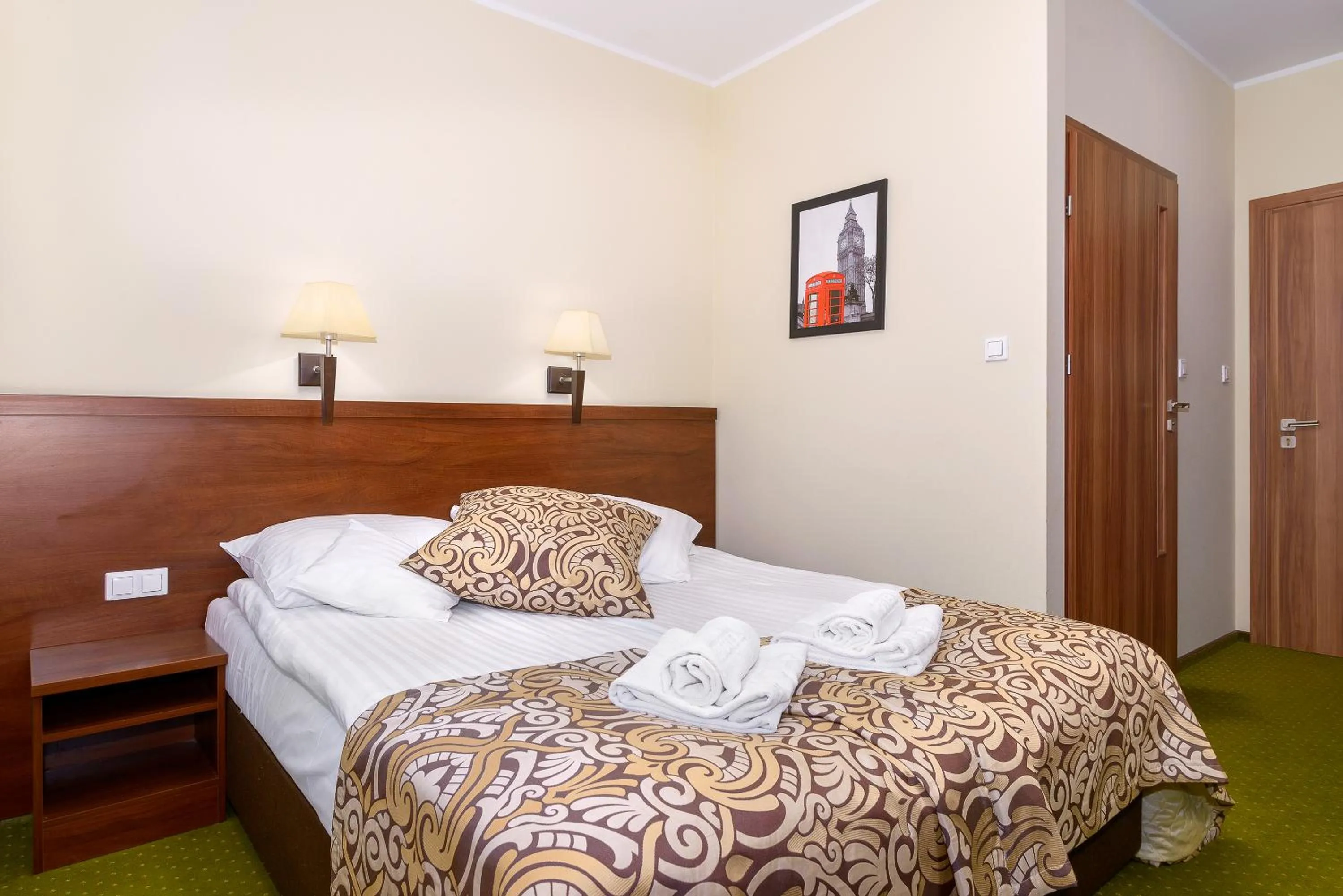 Bed in Hotel Zielony