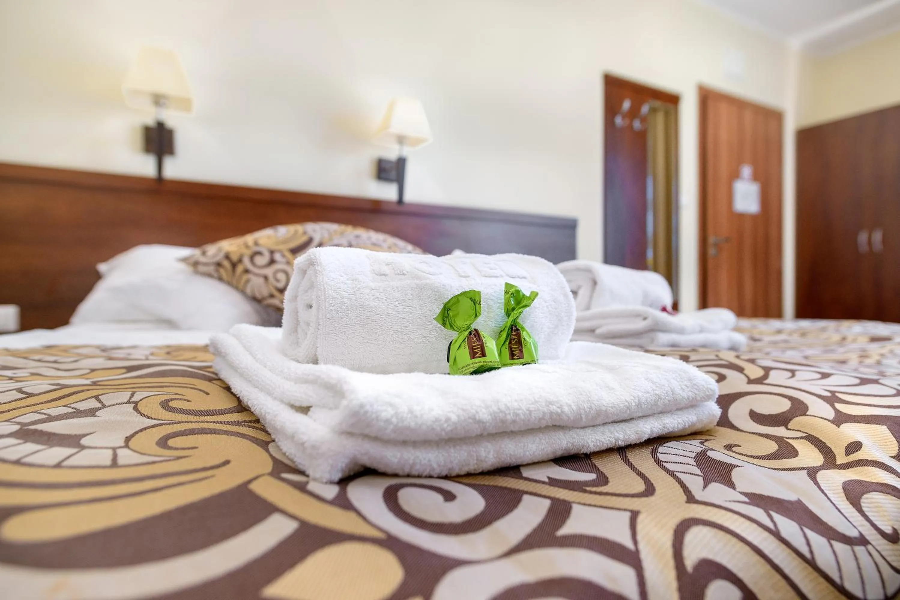 Bed in Hotel Zielony