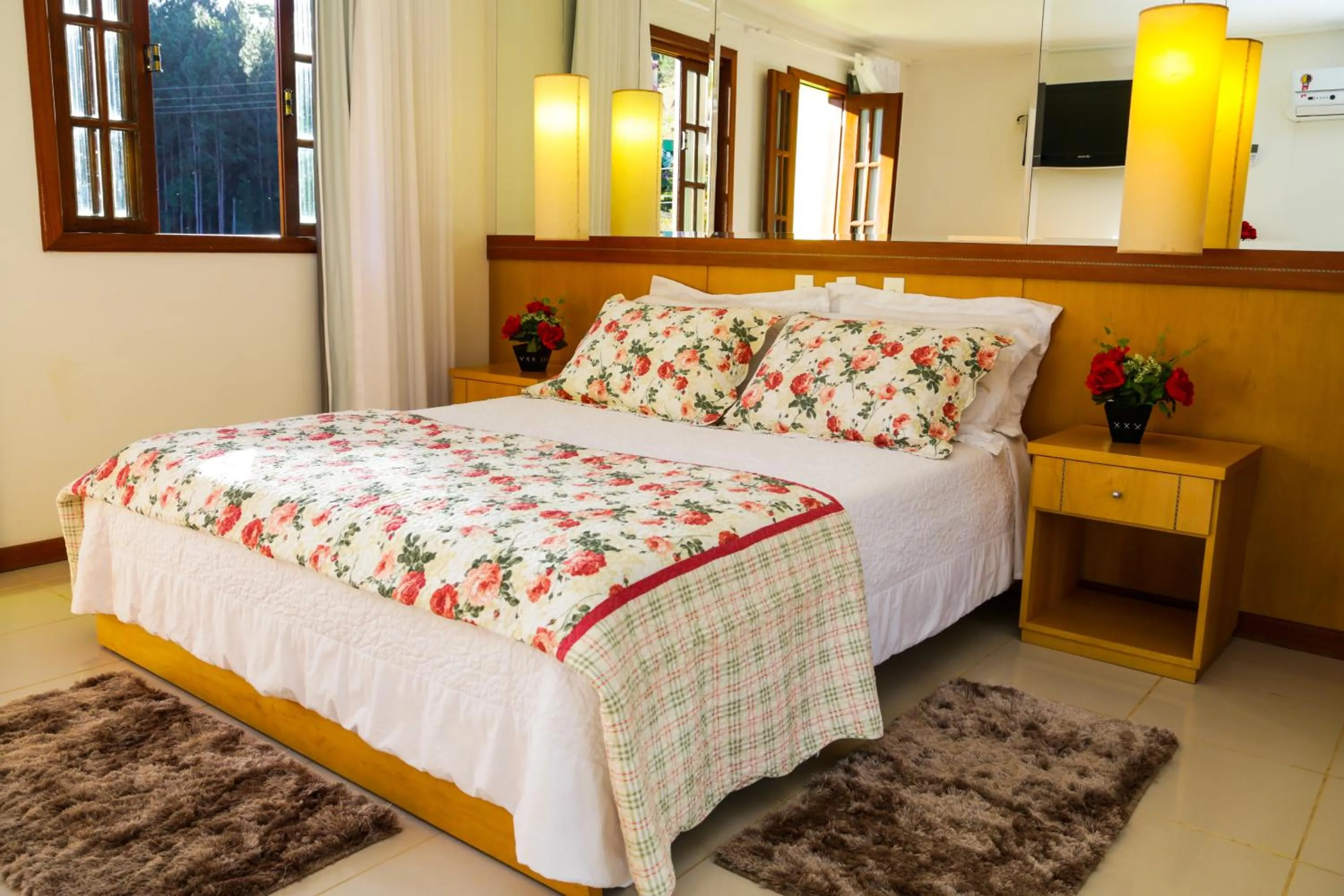 Bed in Hotel Fazenda China Park