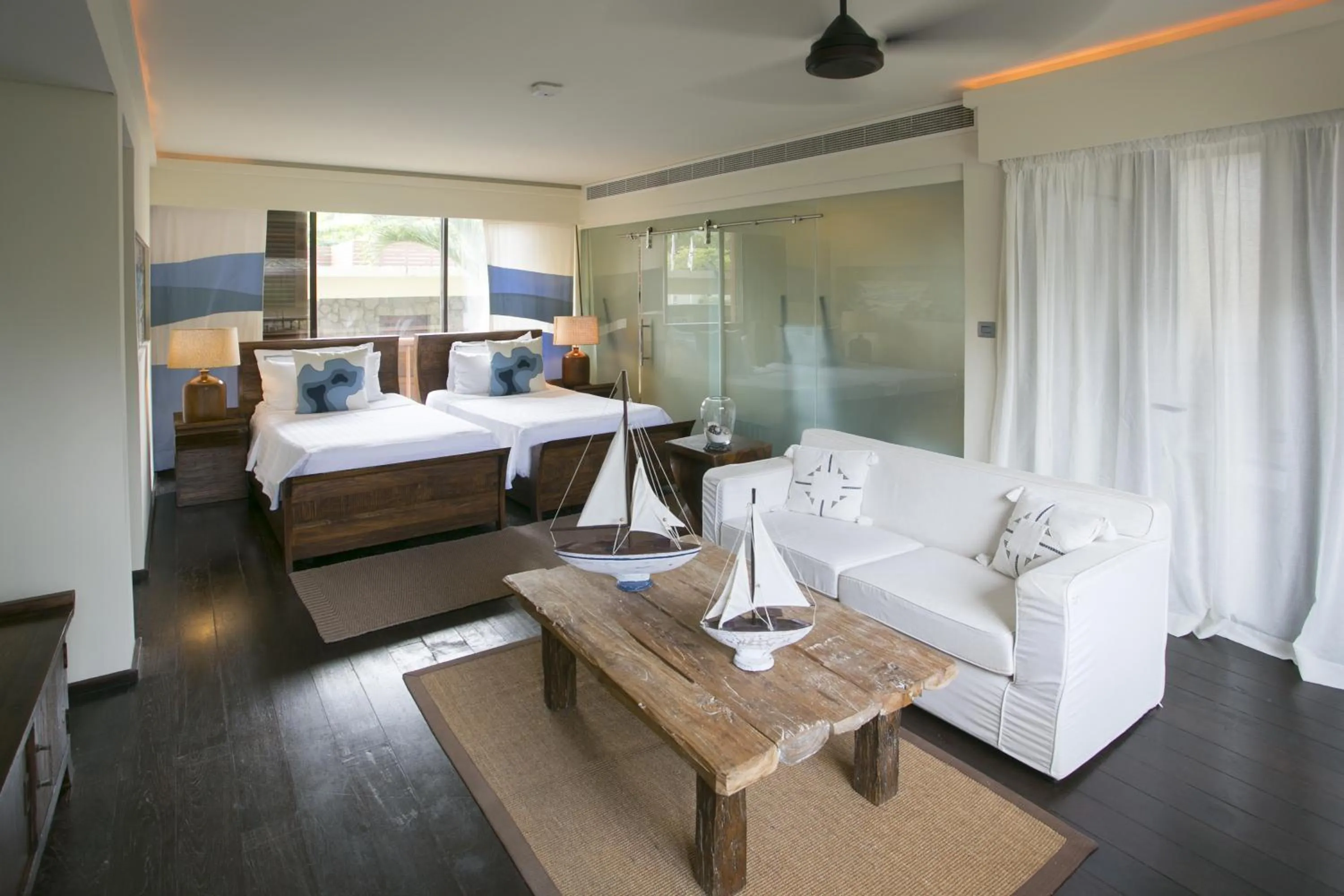 Photo of the whole room, Bed in Dhevatara Beach Hotel
