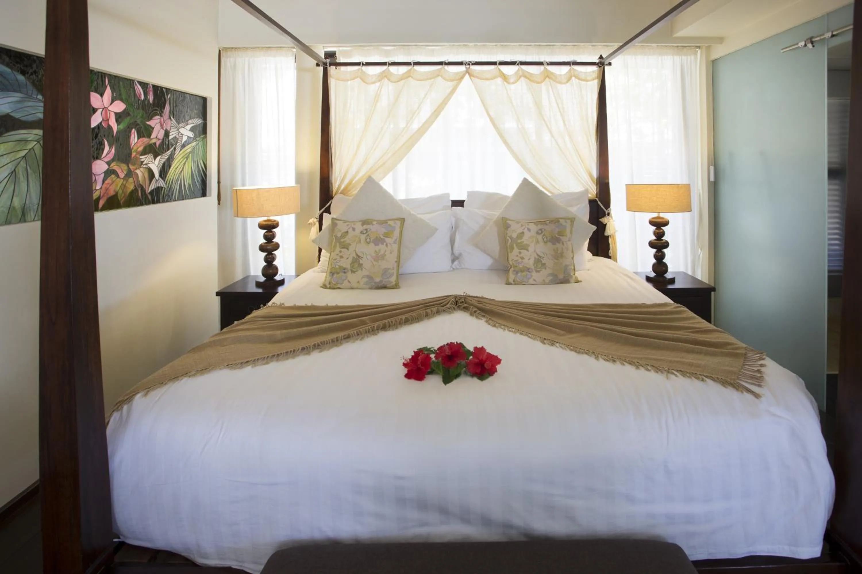 Bed in Dhevatara Beach Hotel