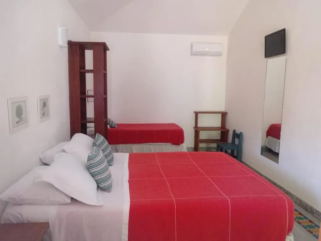 Bed in Pousada Vila do Beco