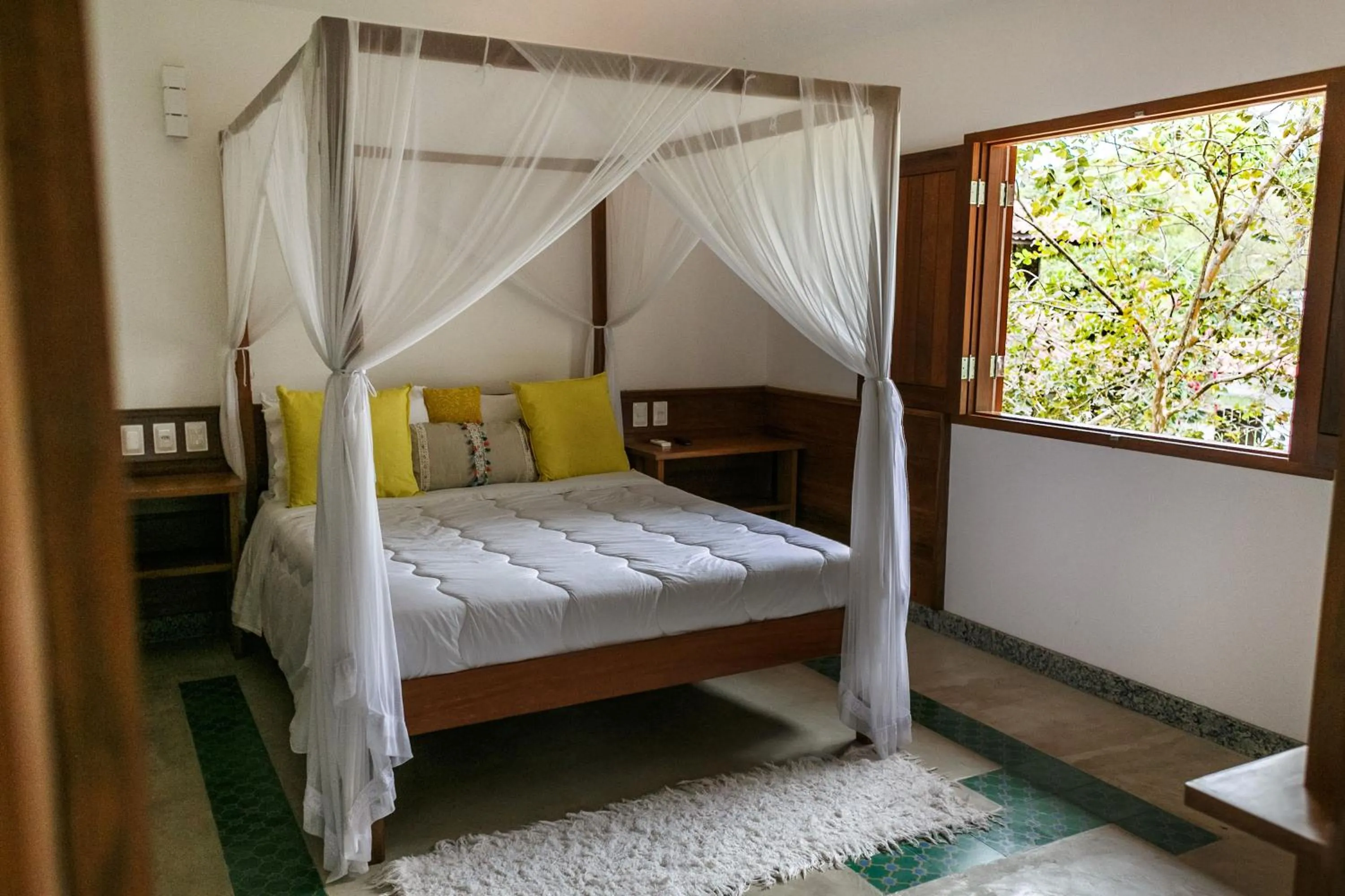 Bed in Pousada Vila do Beco