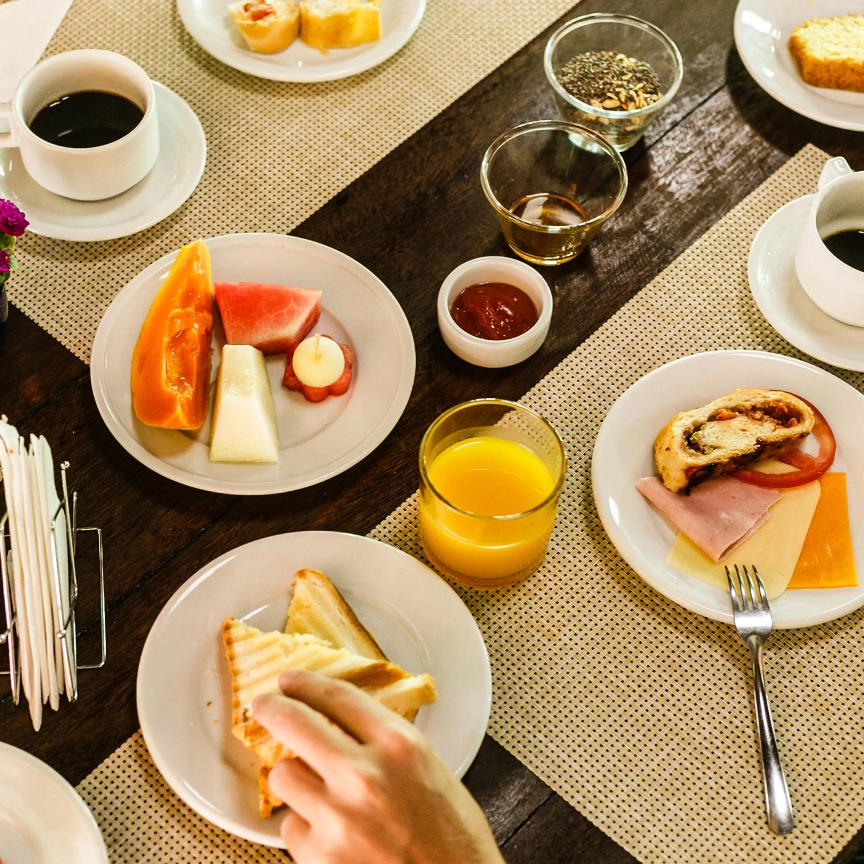 Breakfast in Pousada Vila do Beco