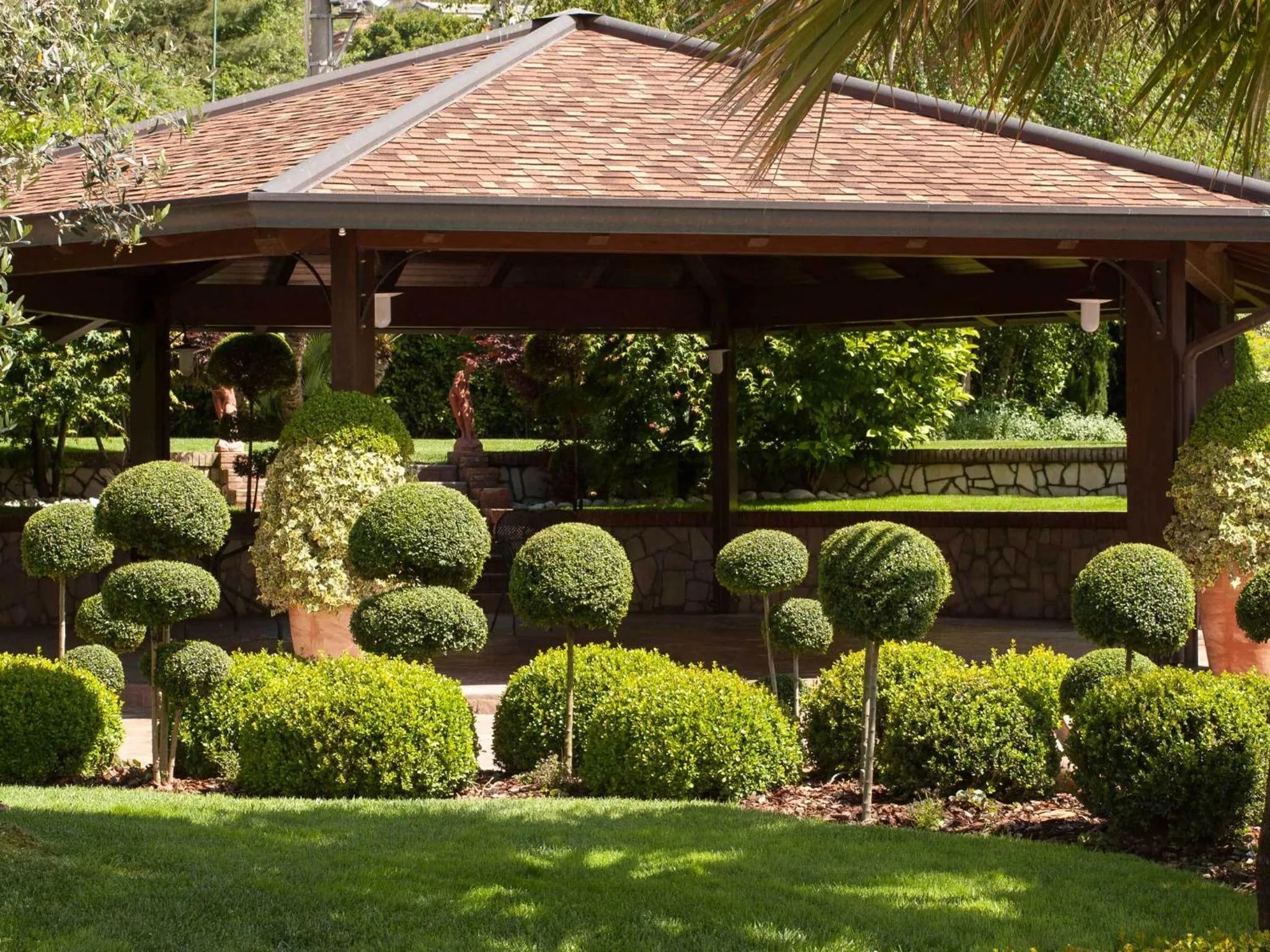 Garden in La Vigna Hotel
