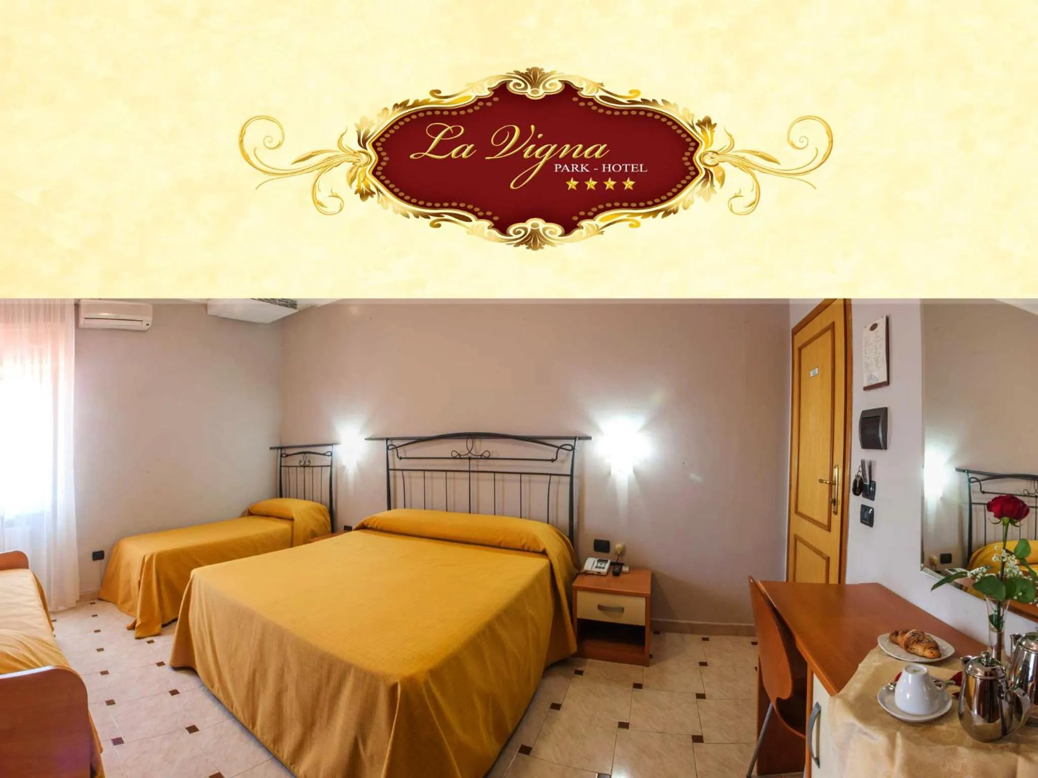 Photo of the whole room, Bed in La Vigna Hotel