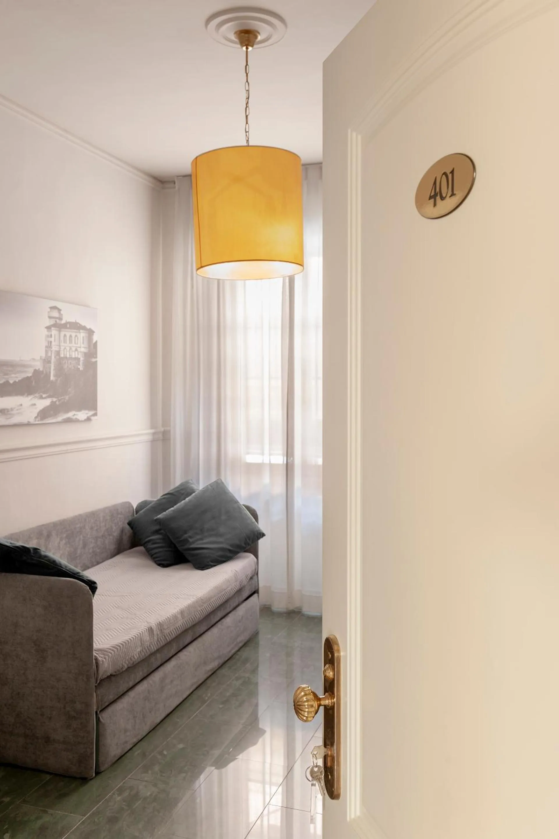 Living room, Bed in The Port Residence