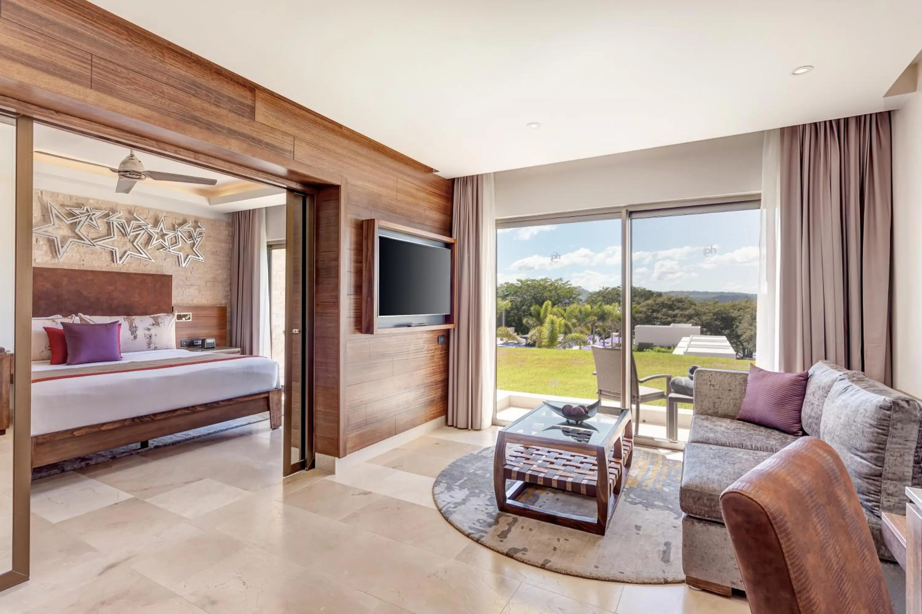 Living room, Bed in Planet Hollywood Costa Rica by Royalton, An Autograph Collection All-Inclusive Resort