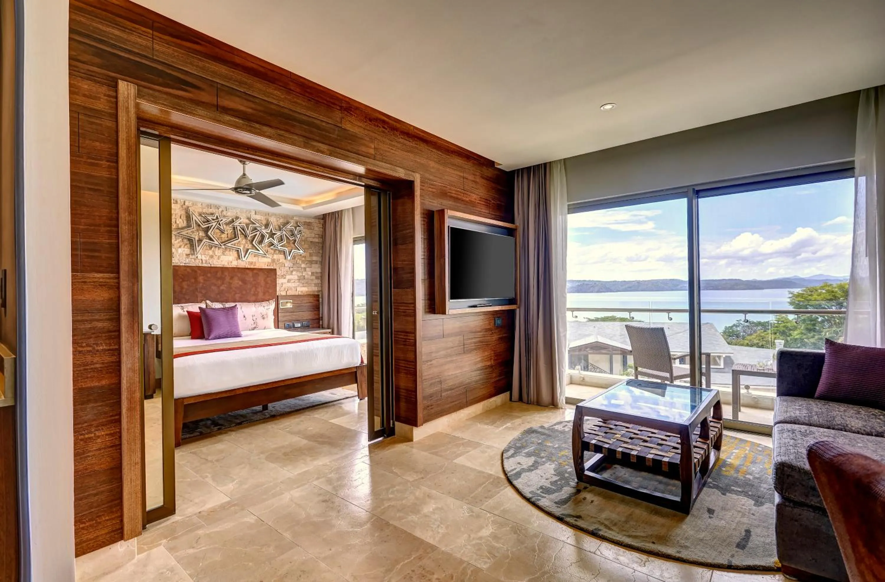 Seating area, Bed in Planet Hollywood Costa Rica by Royalton, An Autograph Collection All-Inclusive Resort