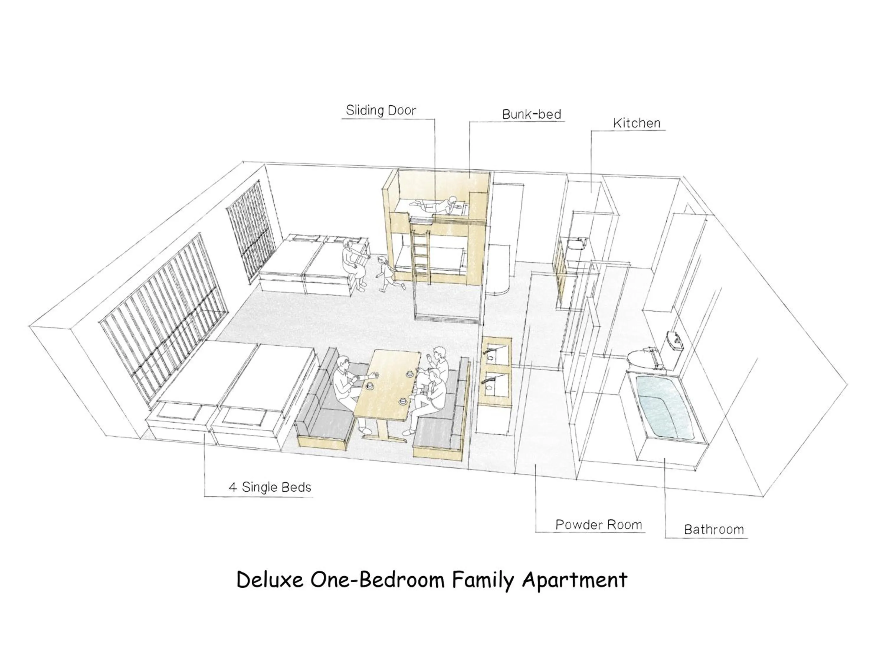 Floor plan in MIMARU Kyoto Shinmachi Sanjo
