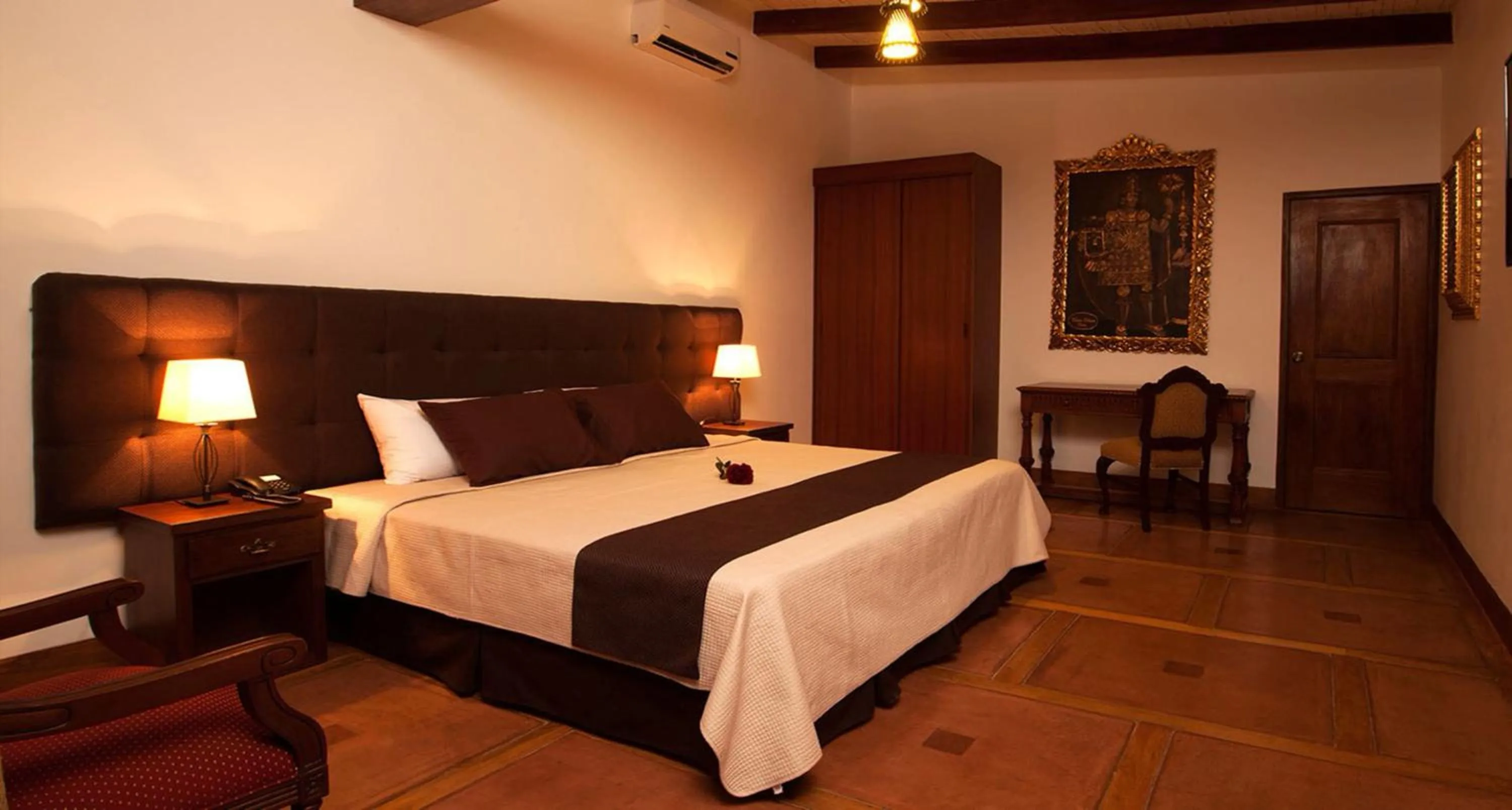 Bed in Casa Hacienda Nasca Oasis