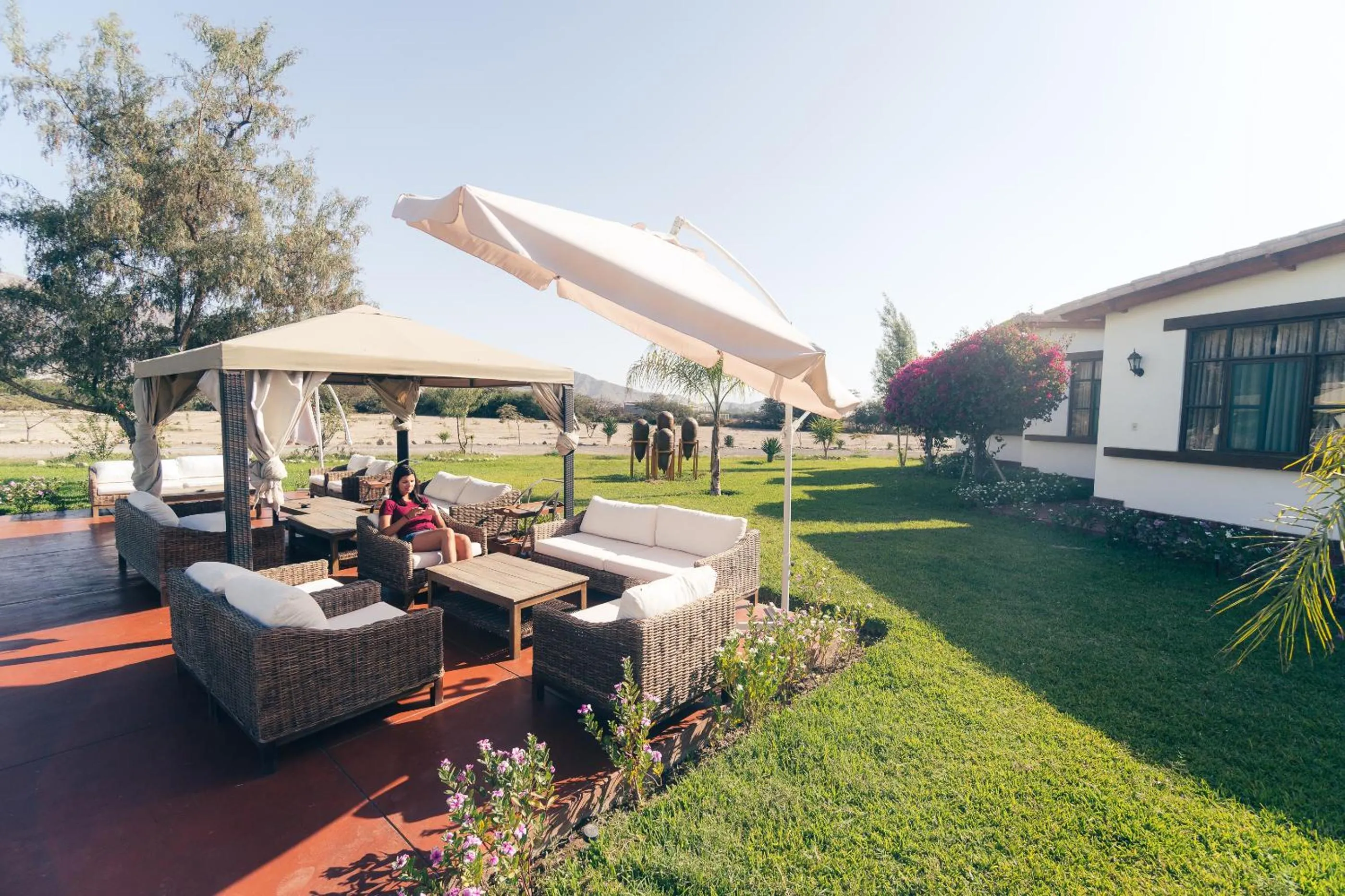 BBQ facilities in Casa Hacienda Nasca Oasis