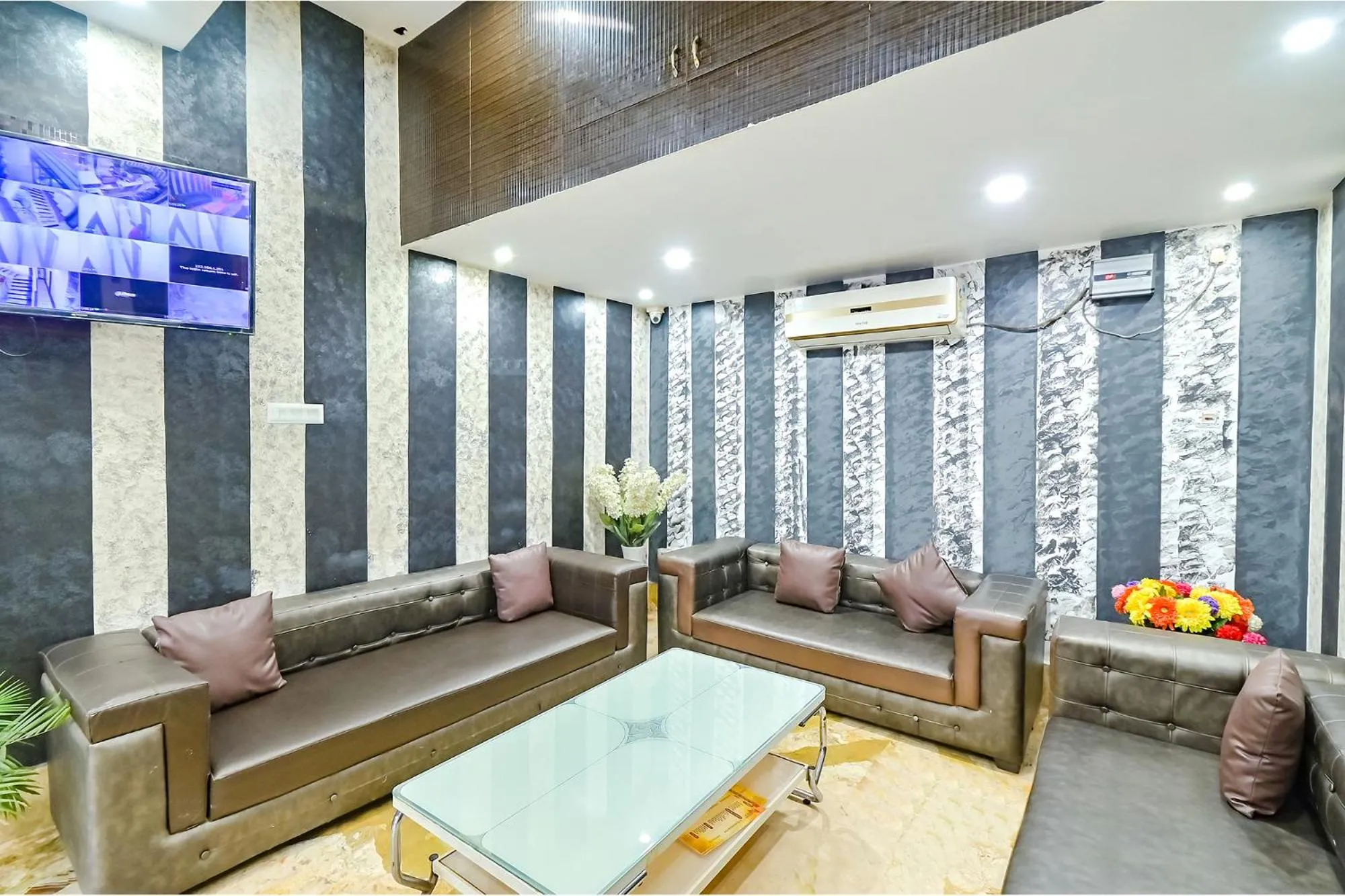 Seating Area in FabHotel Good Luck Residency