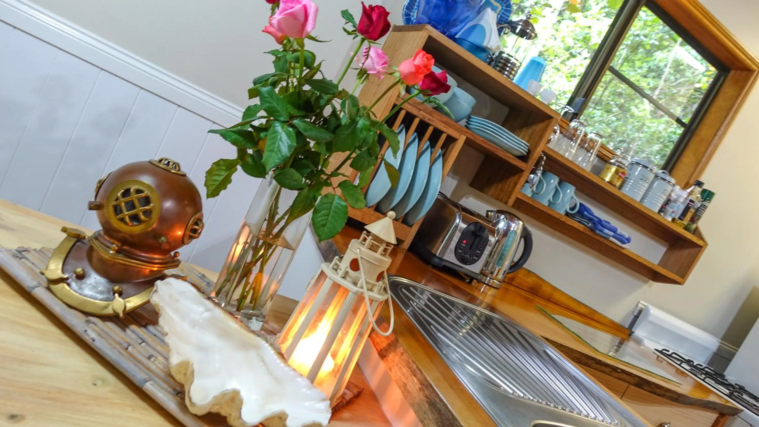 Decorative detail in Crater Lakes Rainforest Cottages