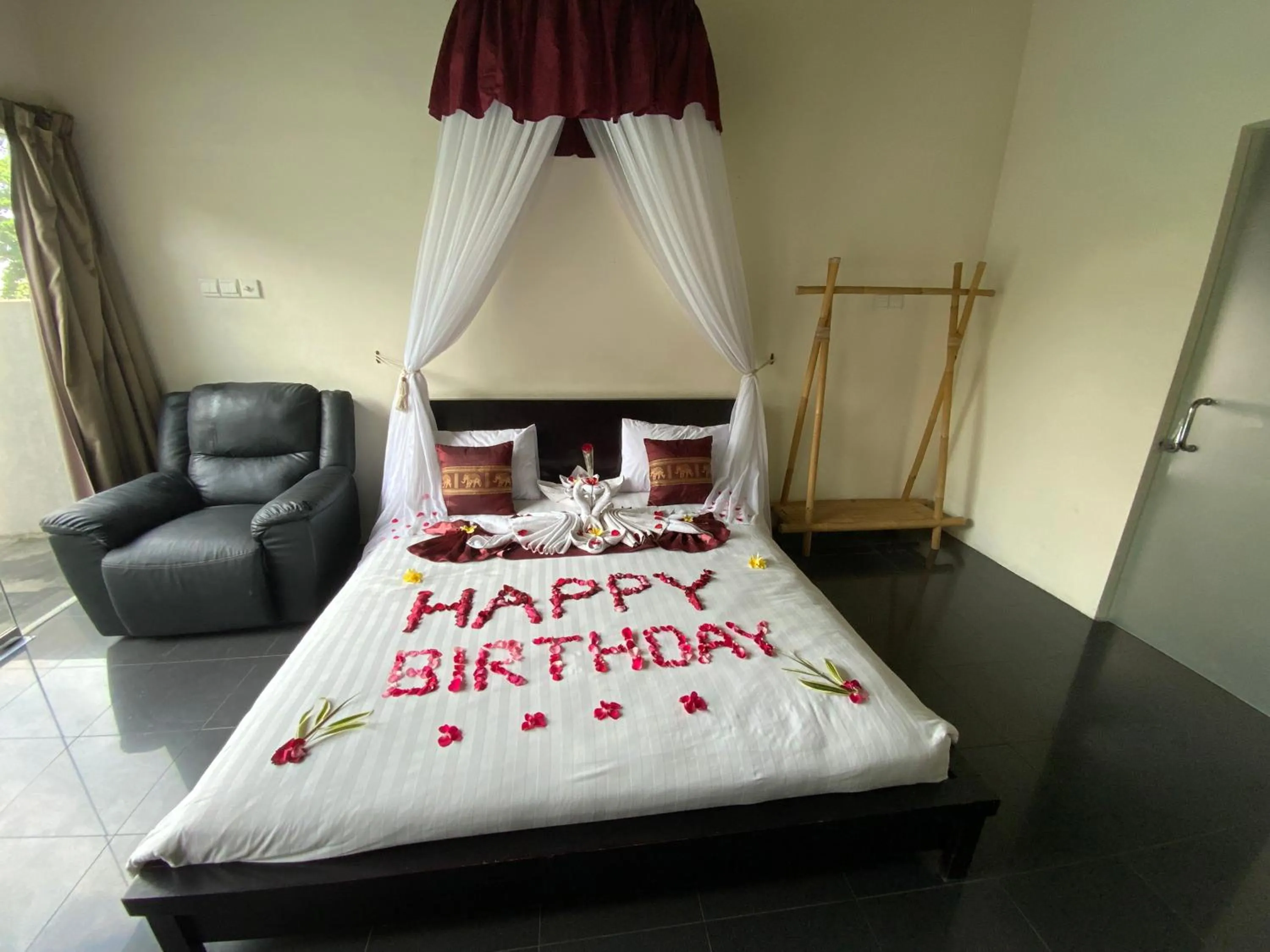 Bed in Bali Elephants Boutique Villa