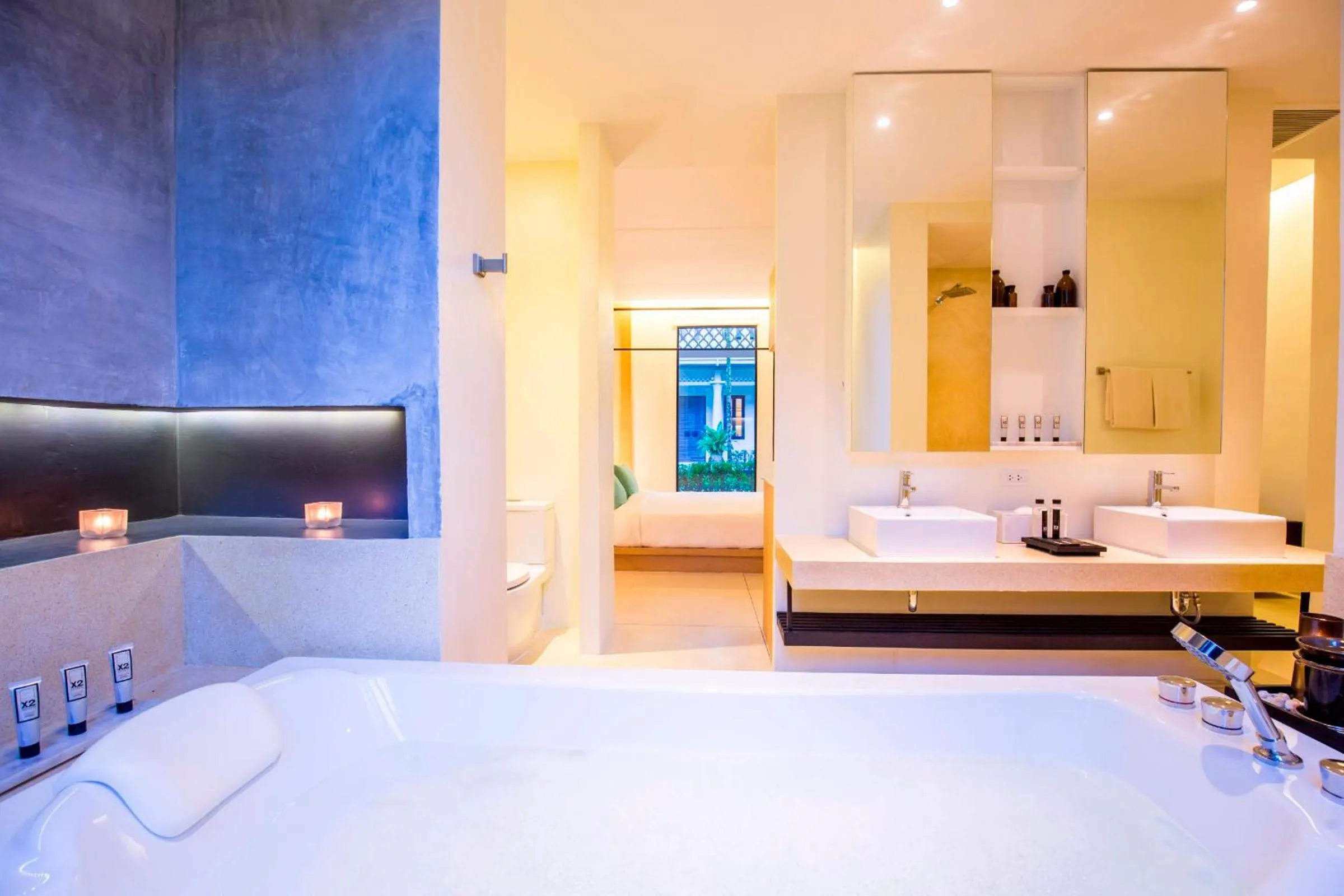 Bathroom, Bed in The Anda Mani Khaolak Beachfront Villas - Adult only