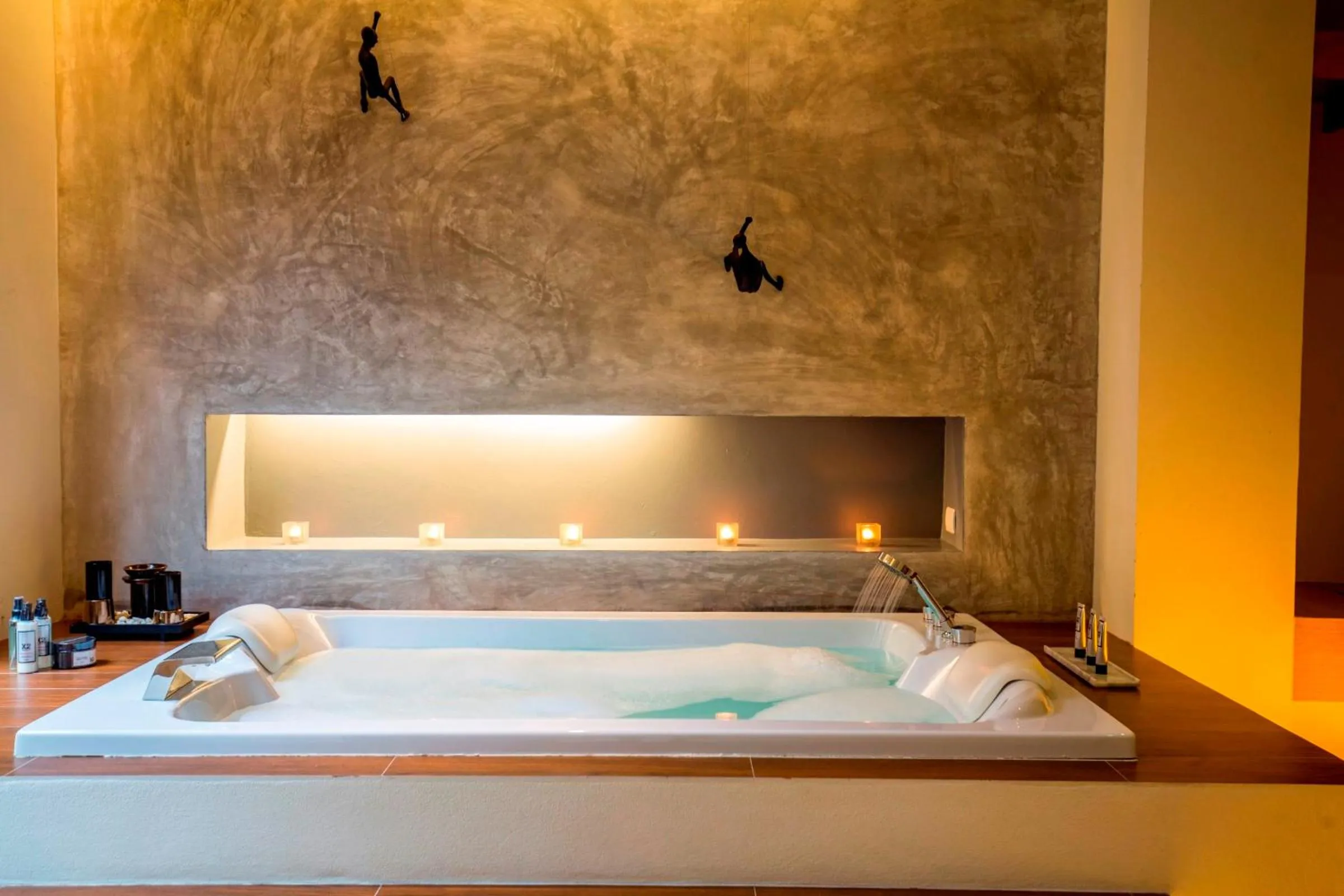 Bathroom, Bed in The Anda Mani Khaolak Beachfront Villas - Adult only