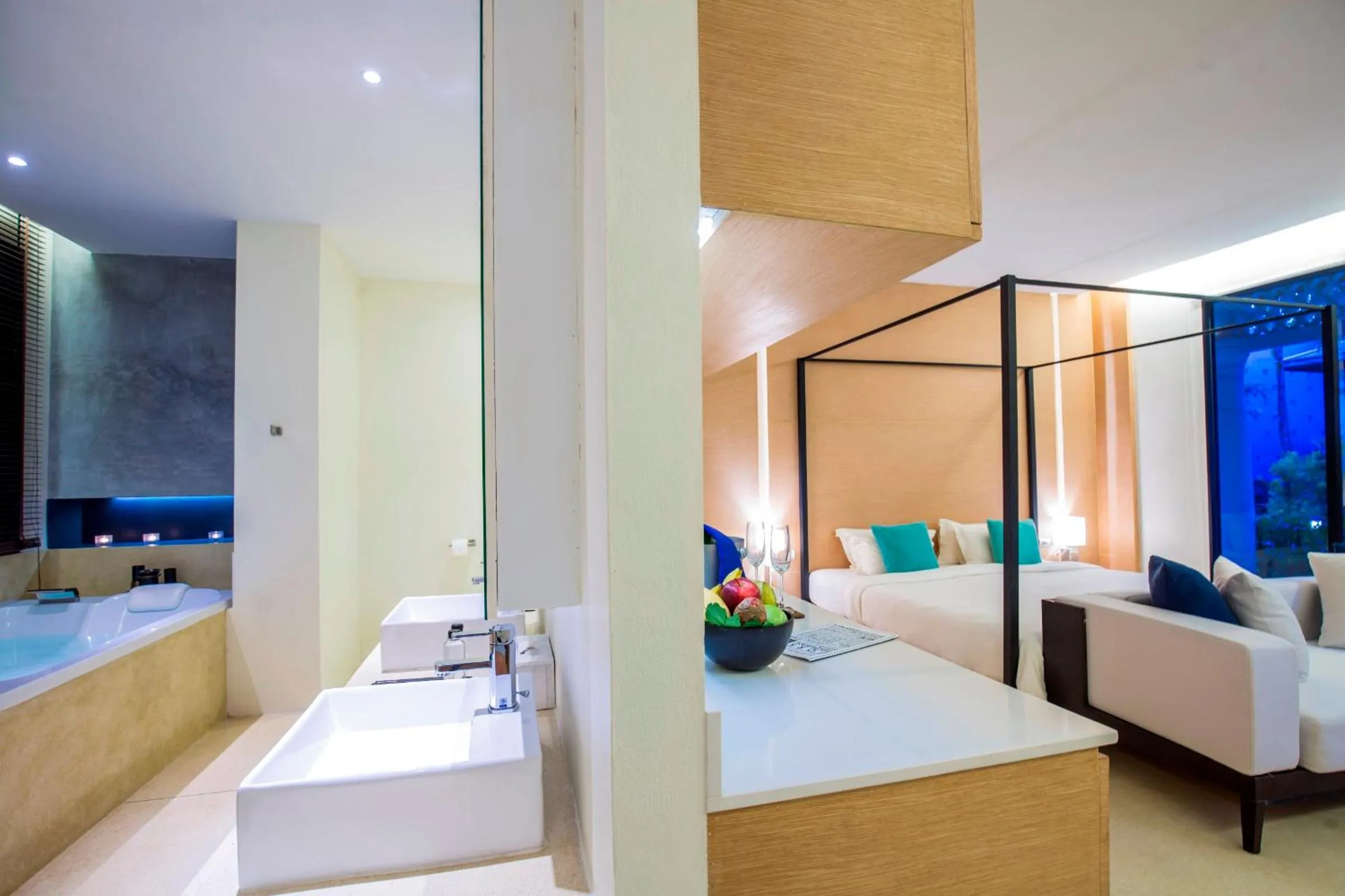 Photo of the whole room, Bed in The Anda Mani Khaolak Beachfront Villas - Adult only