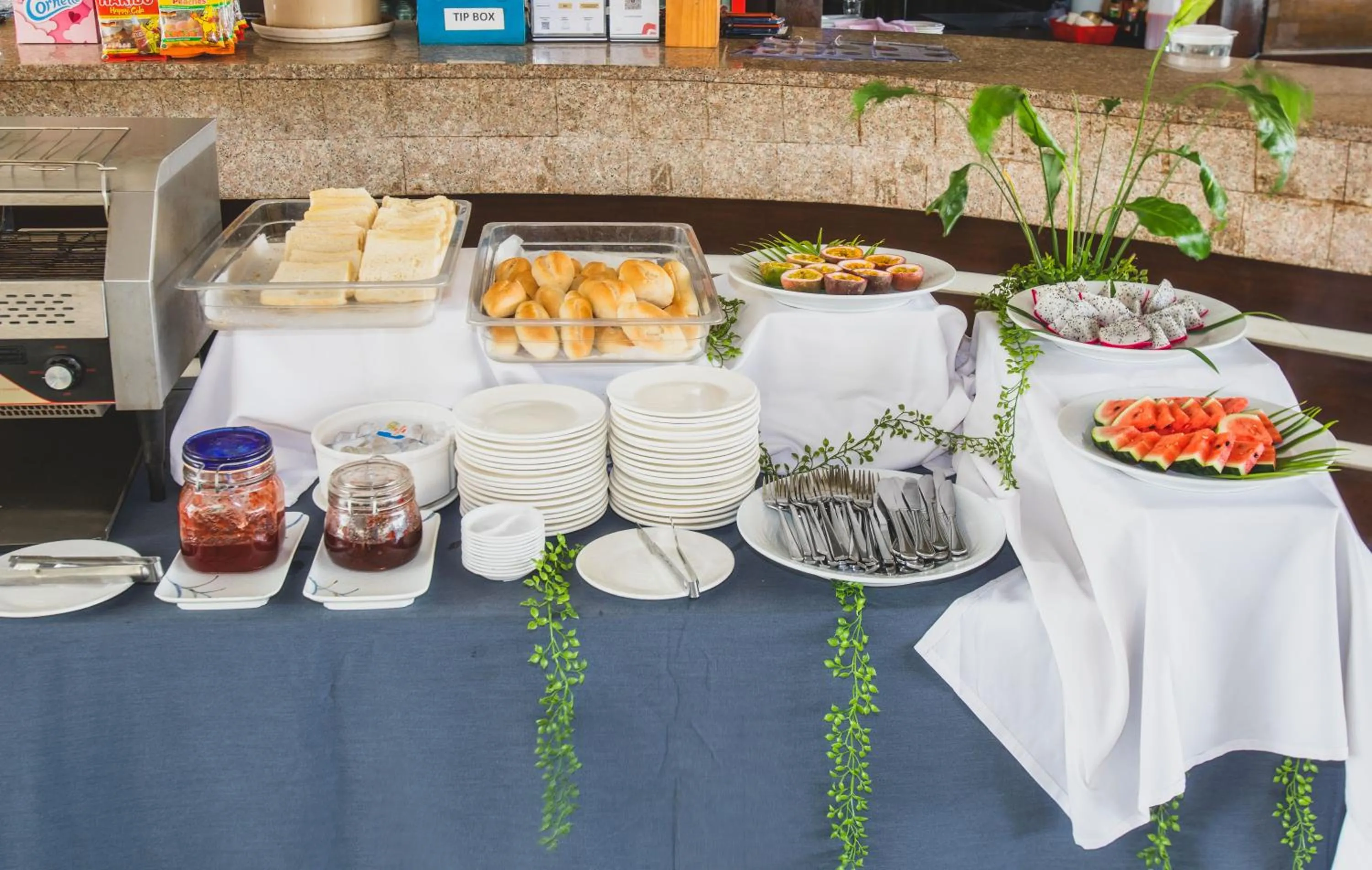 Breakfast in Cambodian Country Club
