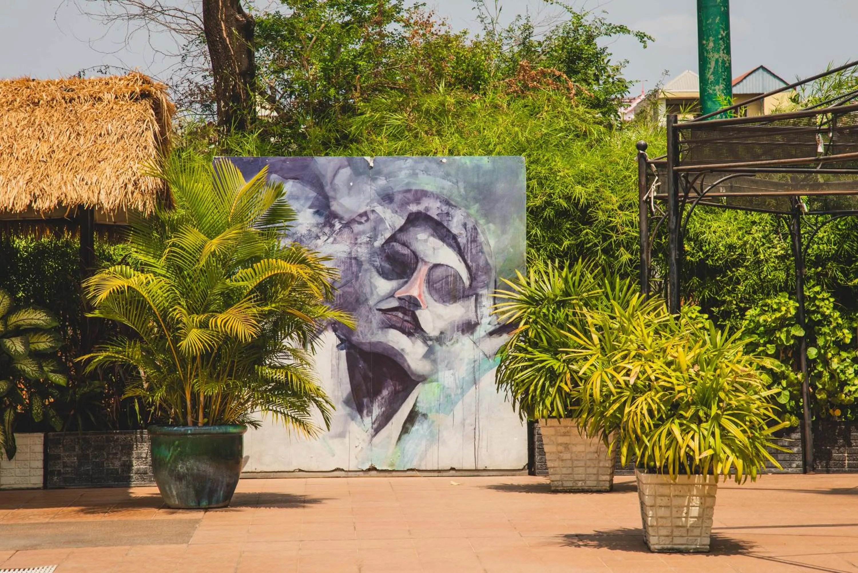 Garden in Cambodian Country Club