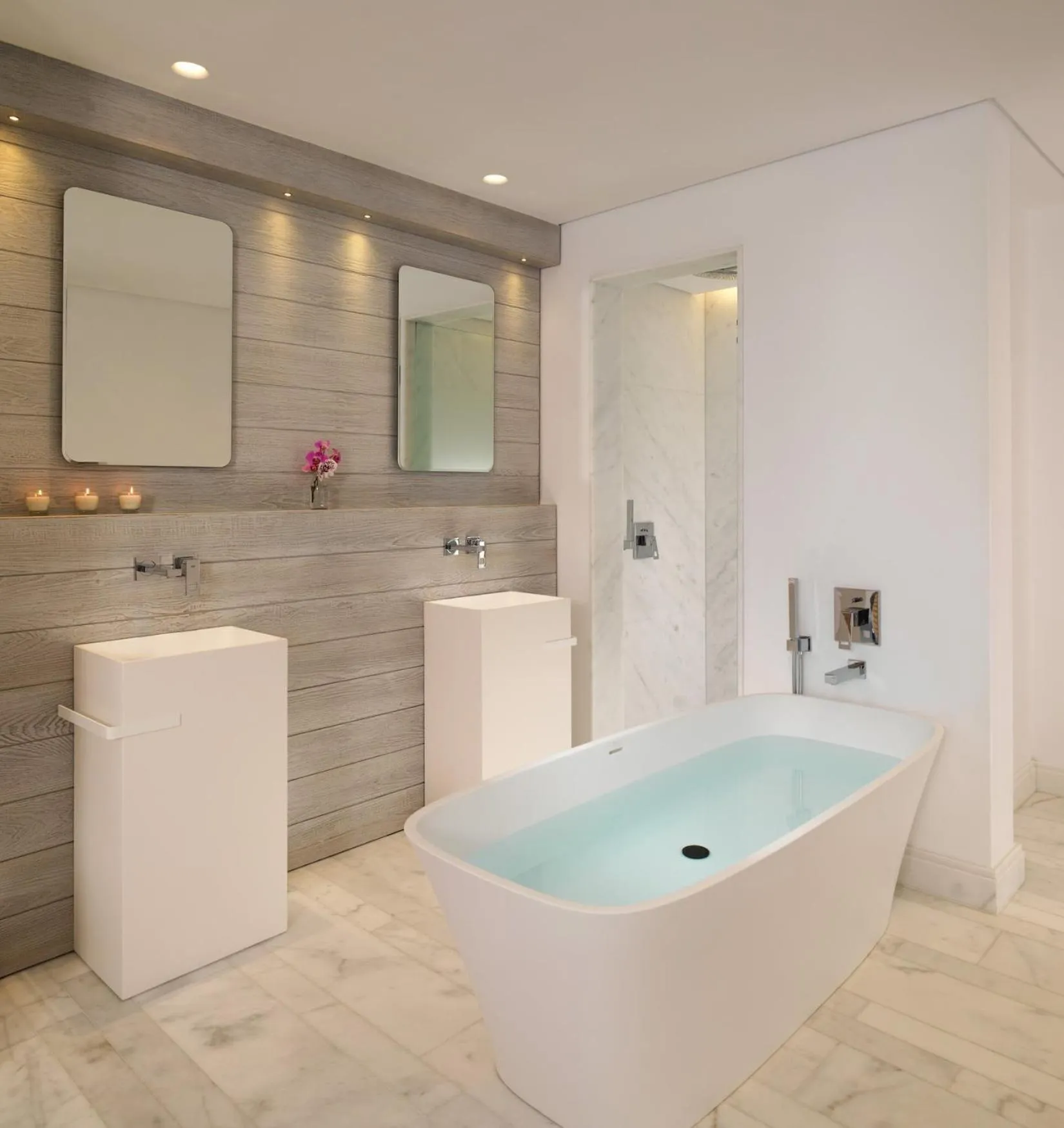 Bathroom in Mykonos Riviera Hotel & Spa, a member of Small Luxury Hotels of the World