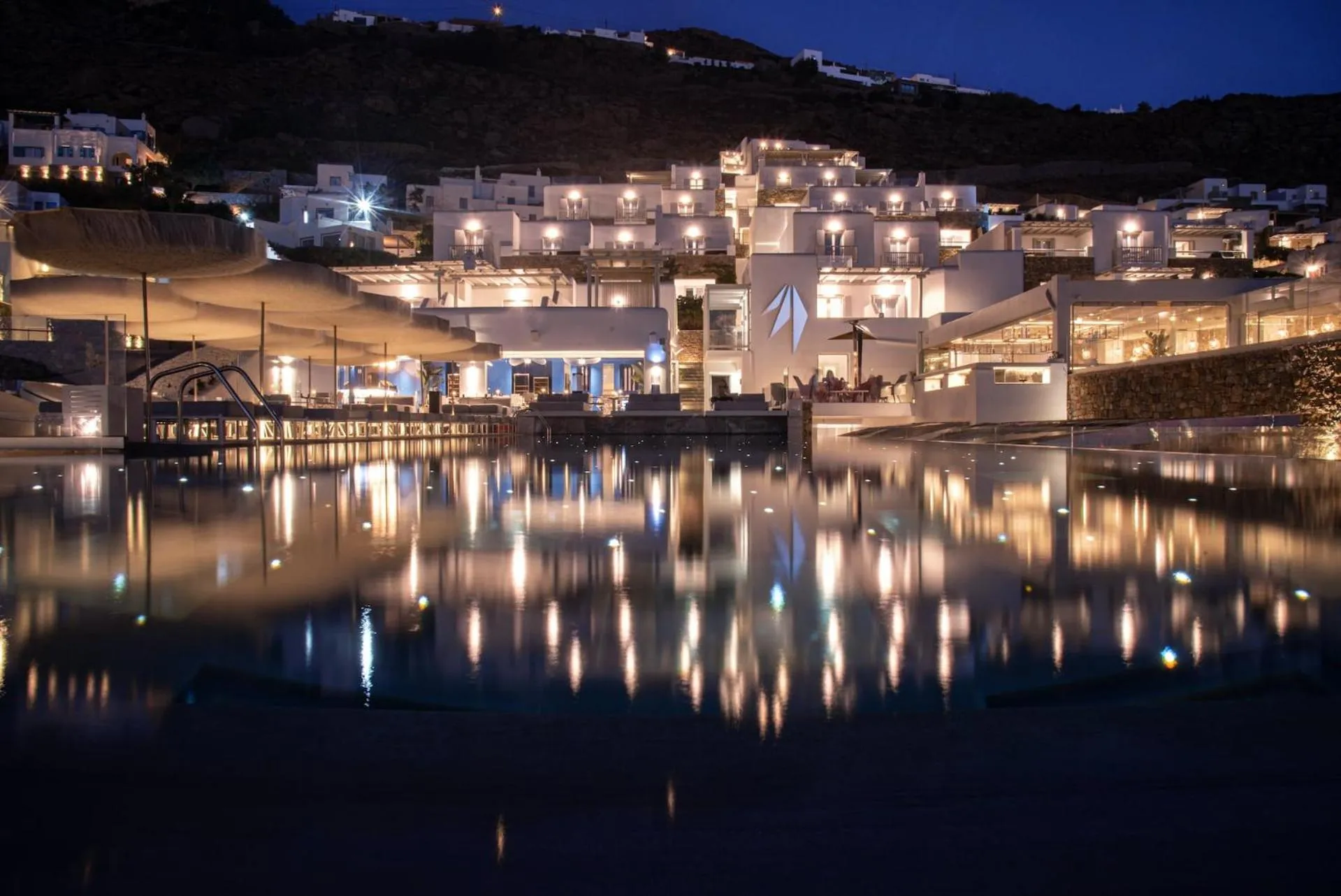 Property building in Mykonos Riviera Hotel & Spa, a member of Small Luxury Hotels of the World
