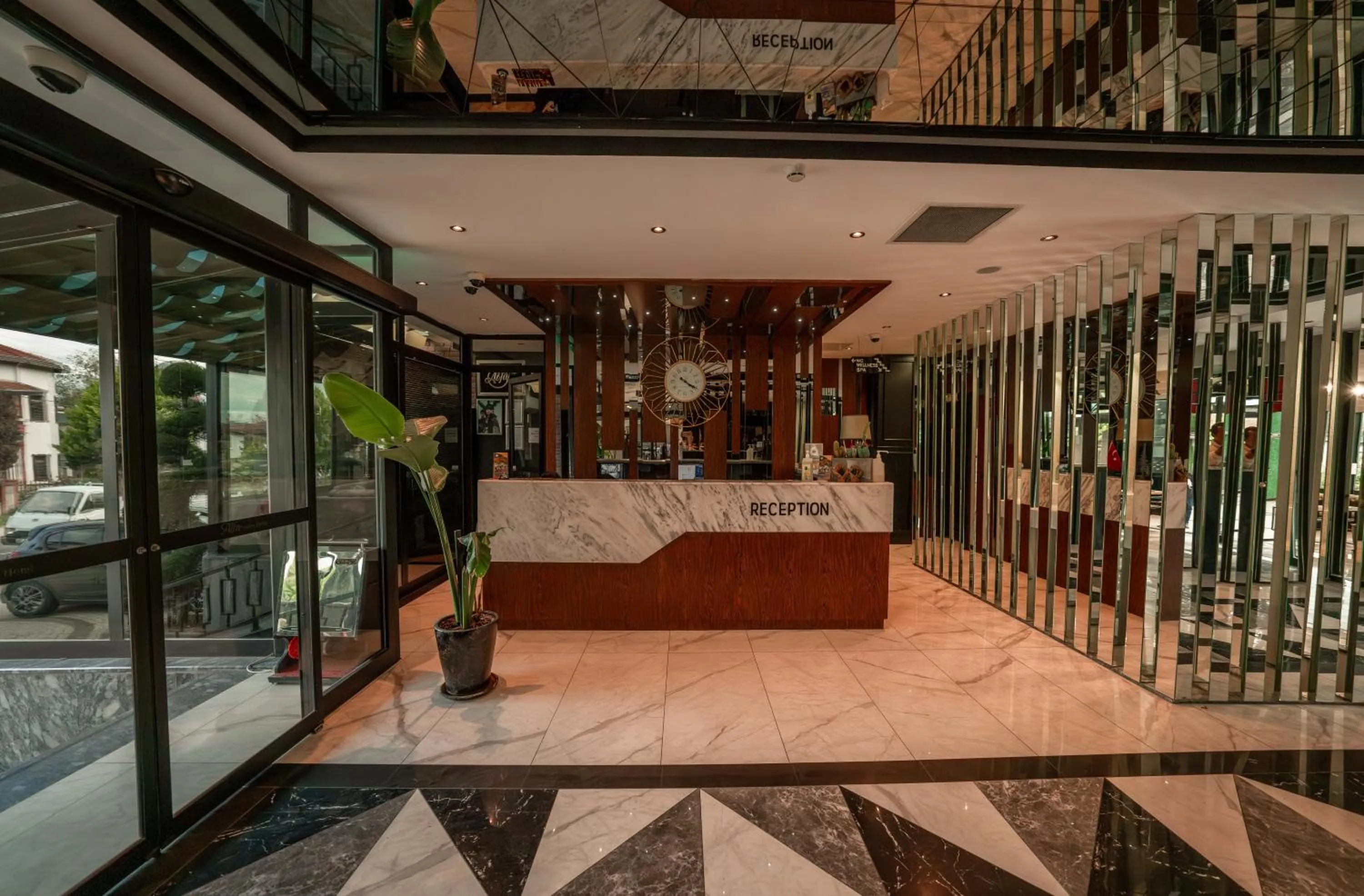 Lobby or reception, Bed in Alfa Suites & SPA