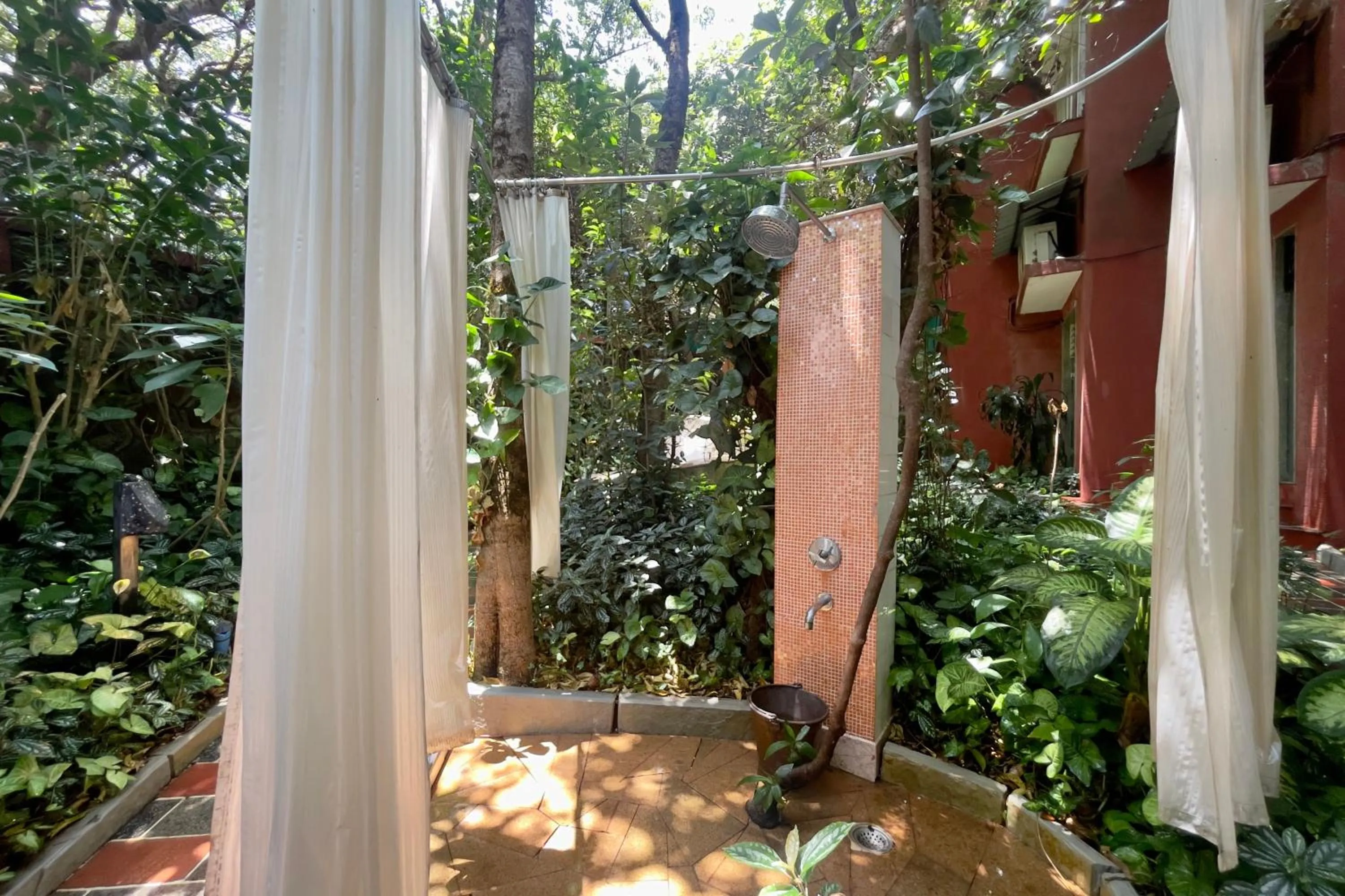 Open Air Bath in Ramsukh Resorts and Spa
