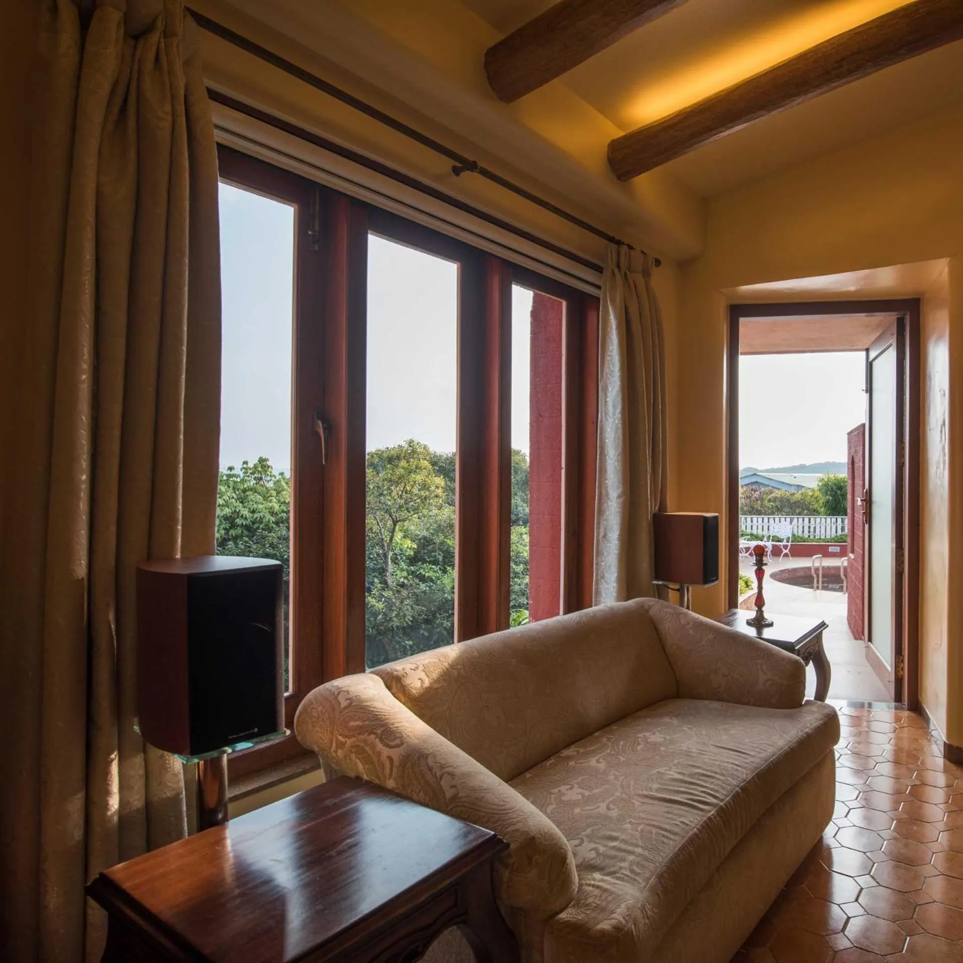 Decorative detail, Bed in Ramsukh Resorts and Spa