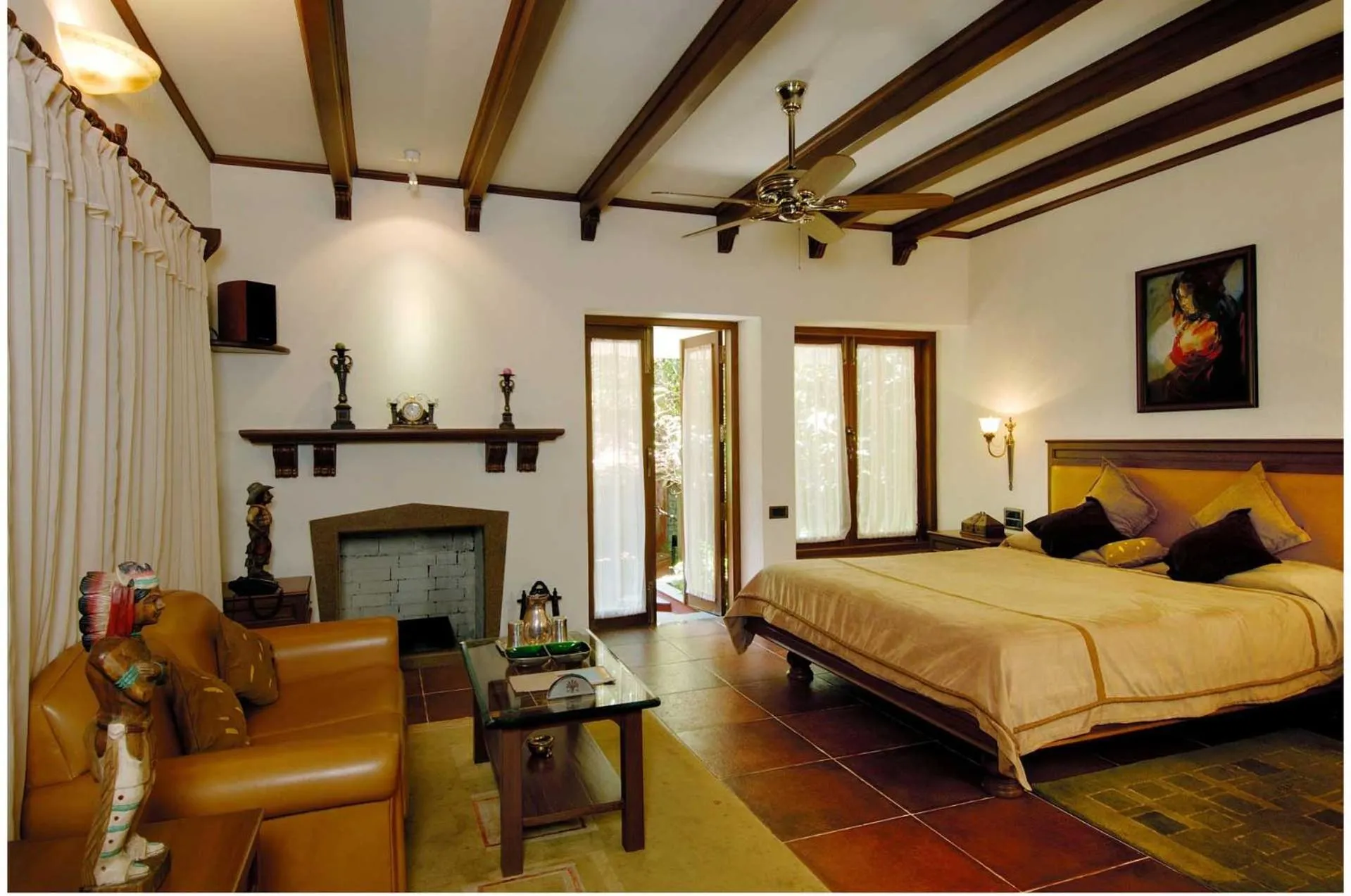 Bed in Ramsukh Resorts and Spa