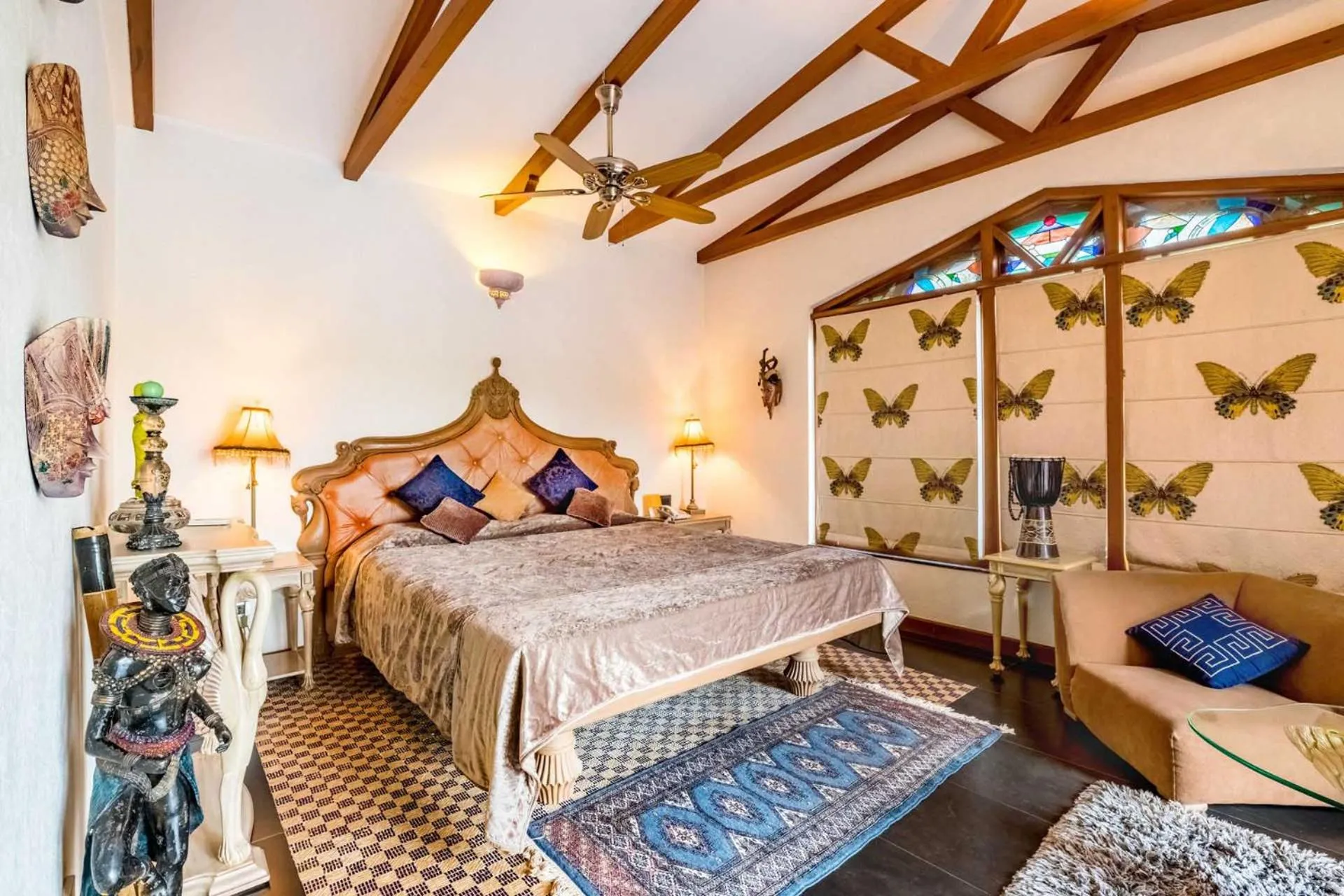 Bed in Ramsukh Resorts and Spa