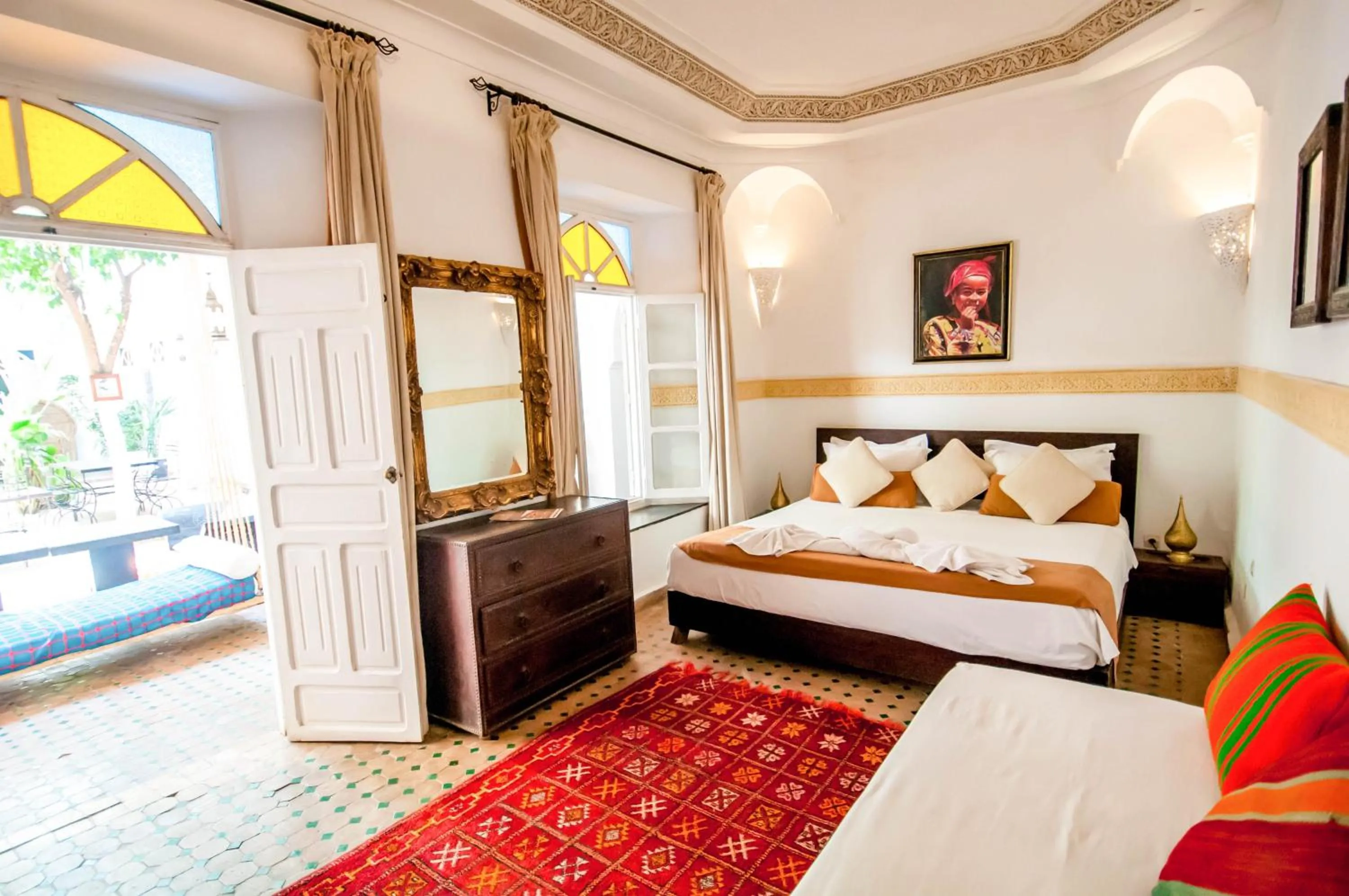 Bed in Riad Villa Almeria Hotel & Spa