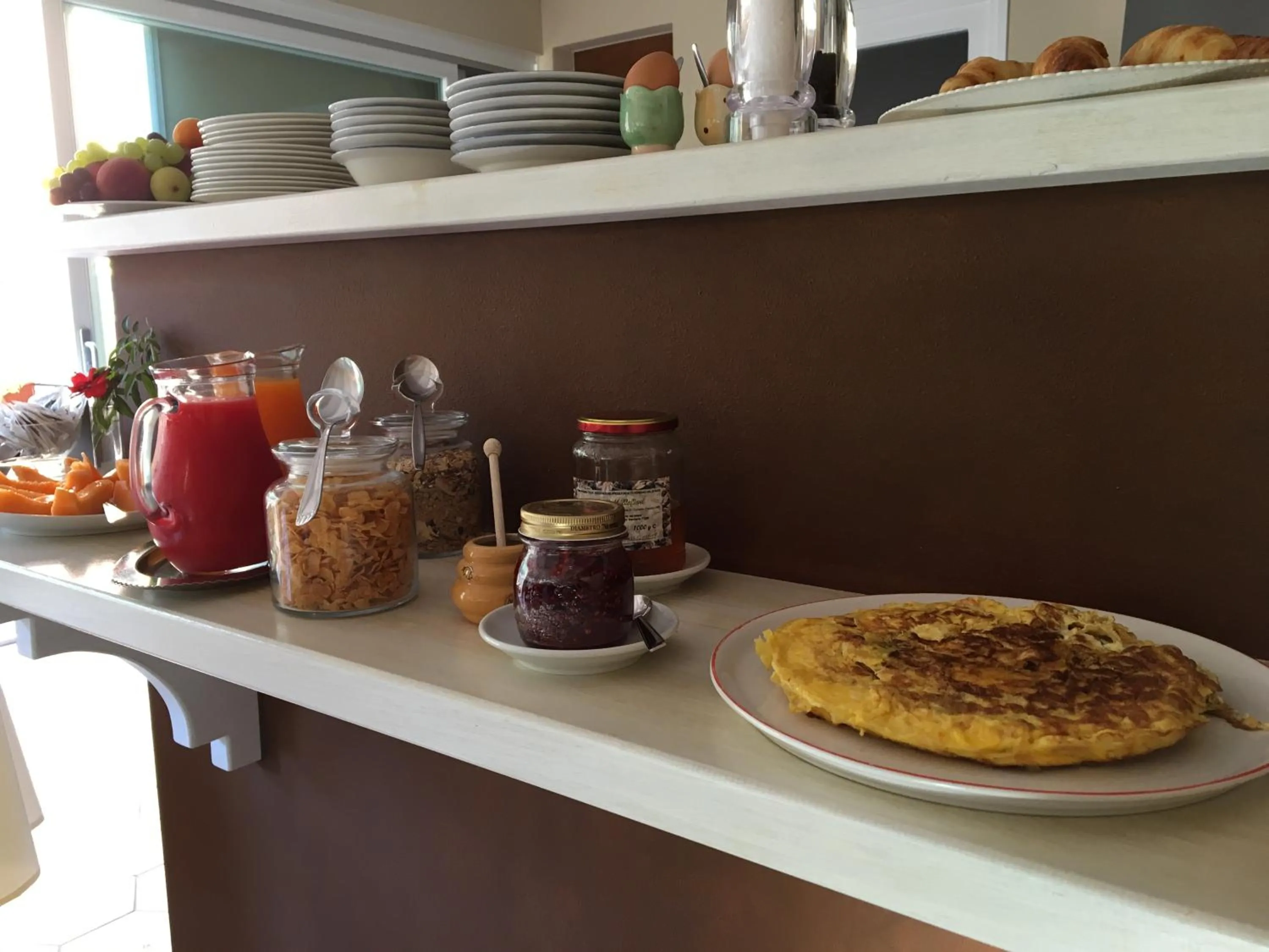 American breakfast in B&B Villa Dei Pini