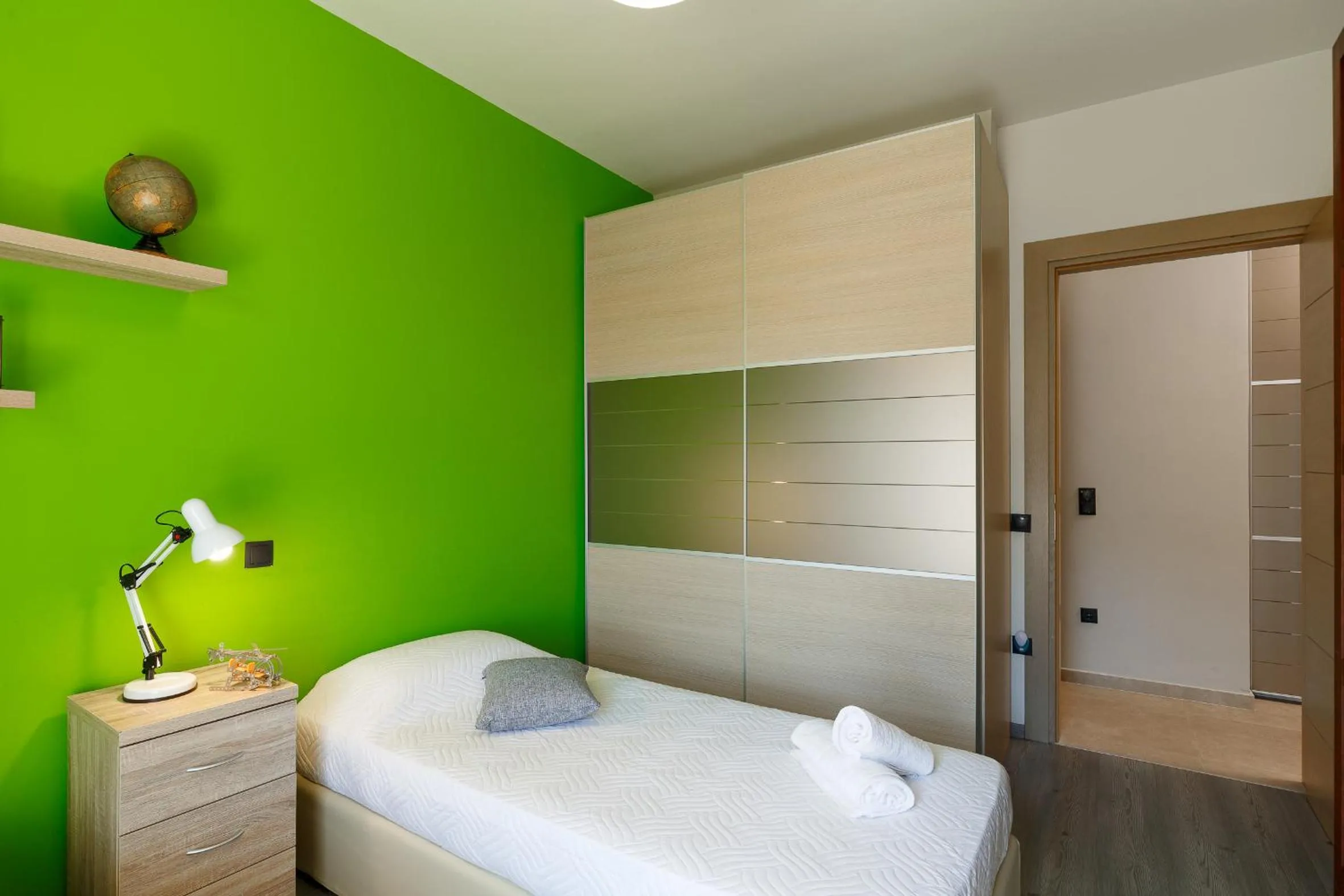 Bedroom, Bed in Stelios Penthouse
