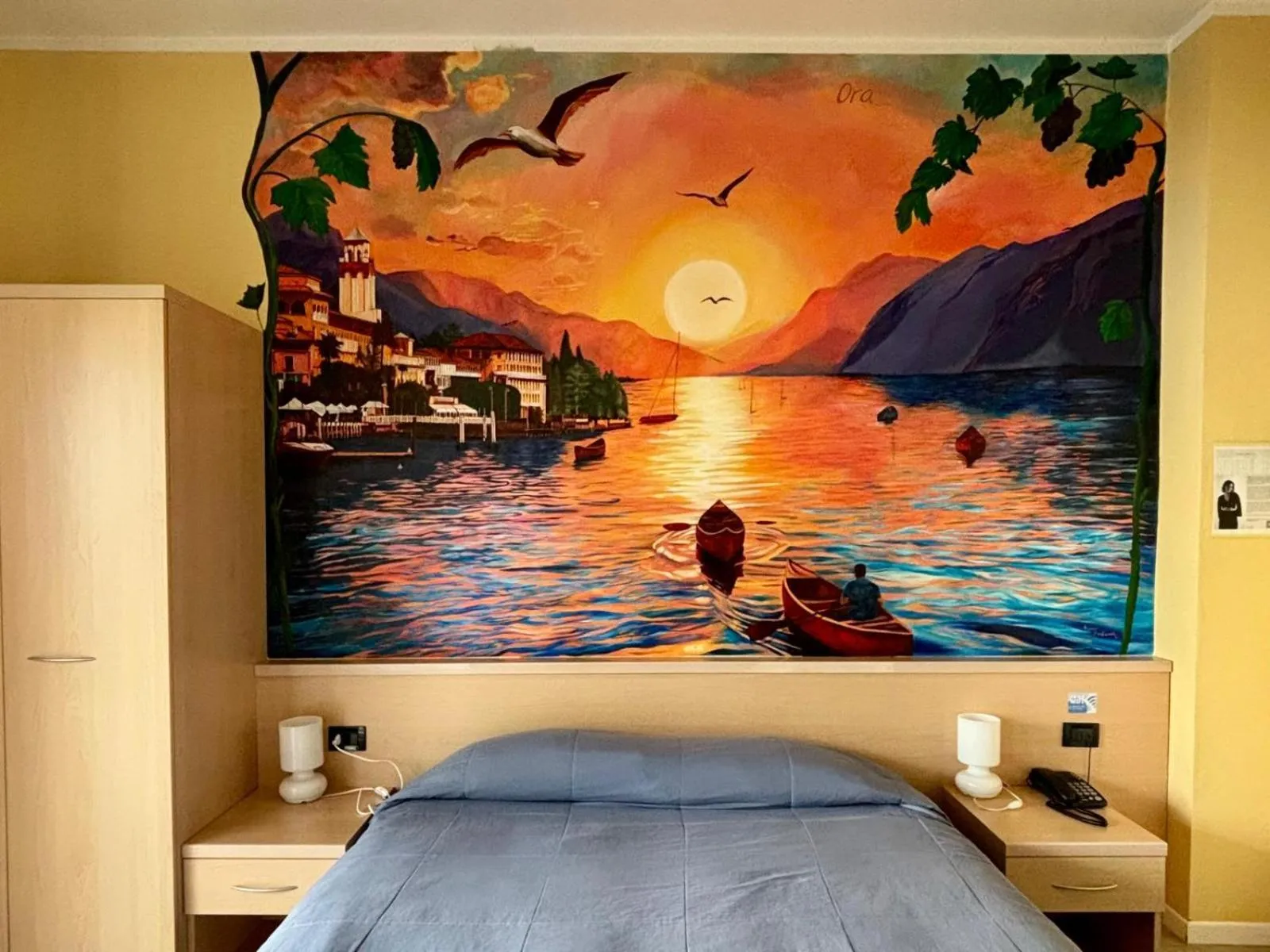 Bed in Hotel Aquavite