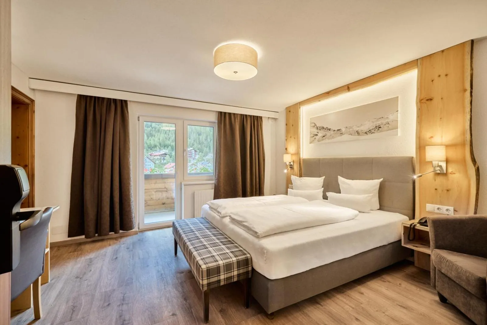 View (from property/room), Bed in Natur Alpin Hotel Feichtner Hof