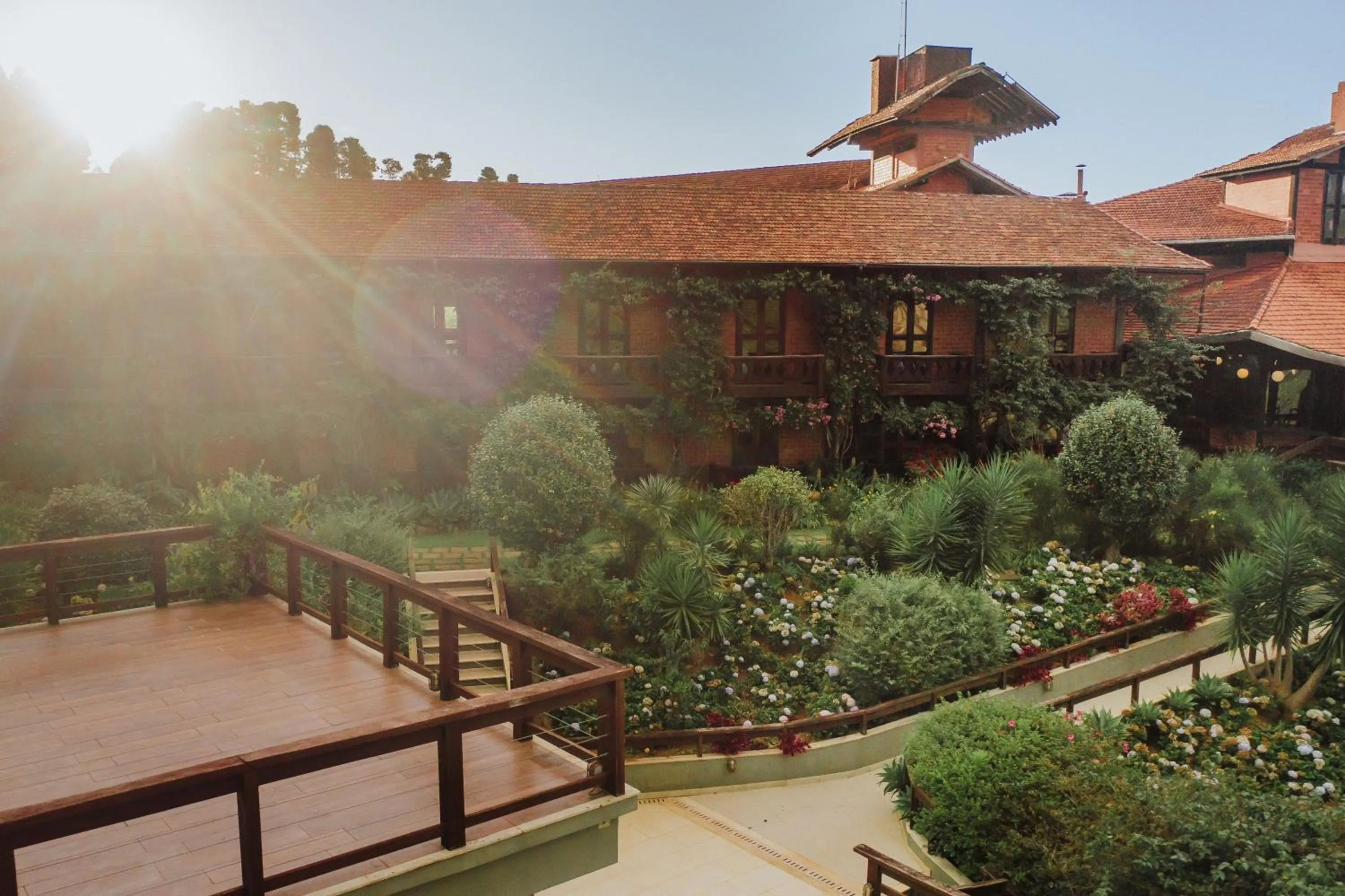 Garden view in Pousada Pedra Azul
