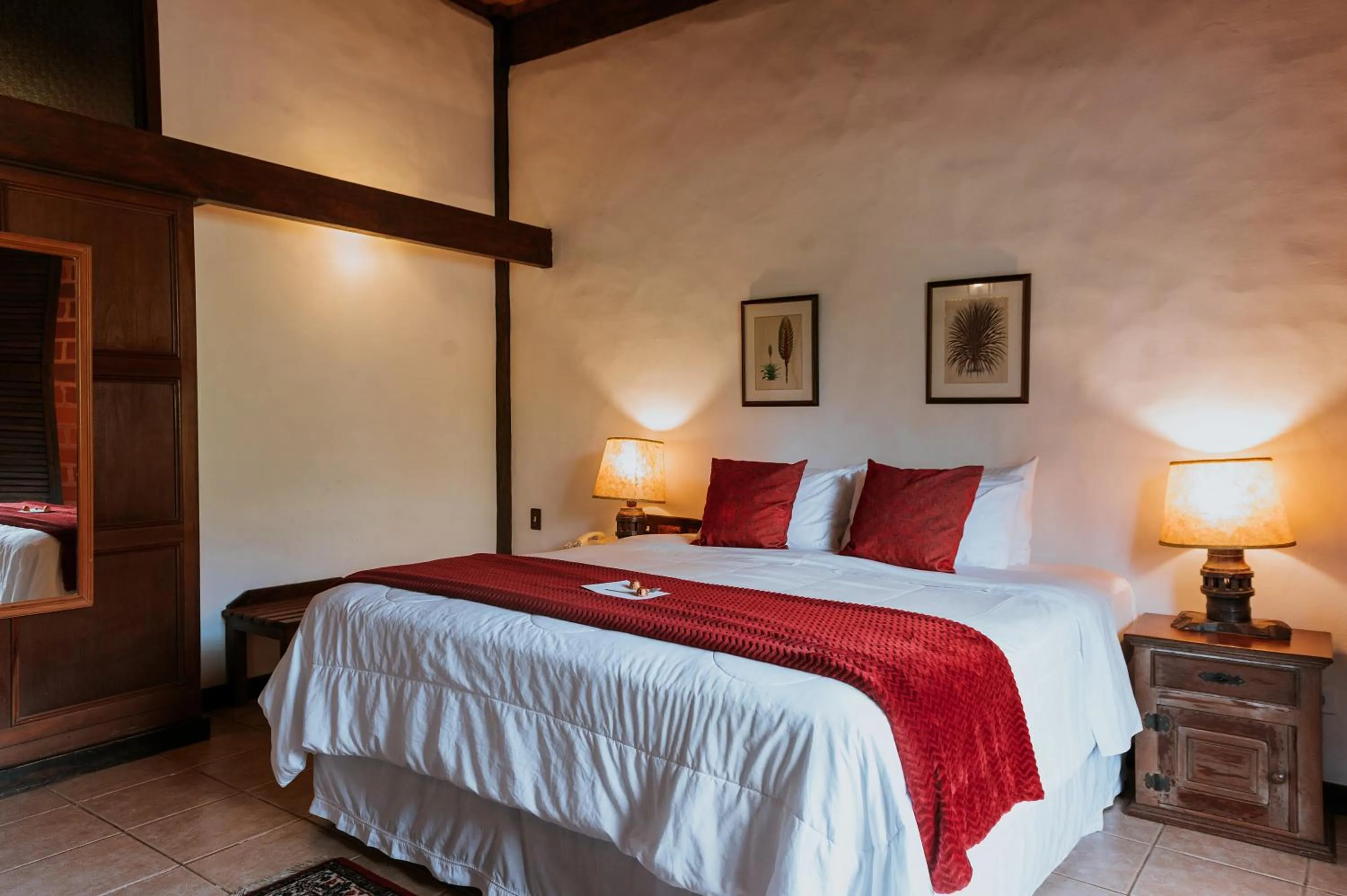 Bed in Pousada Pedra Azul